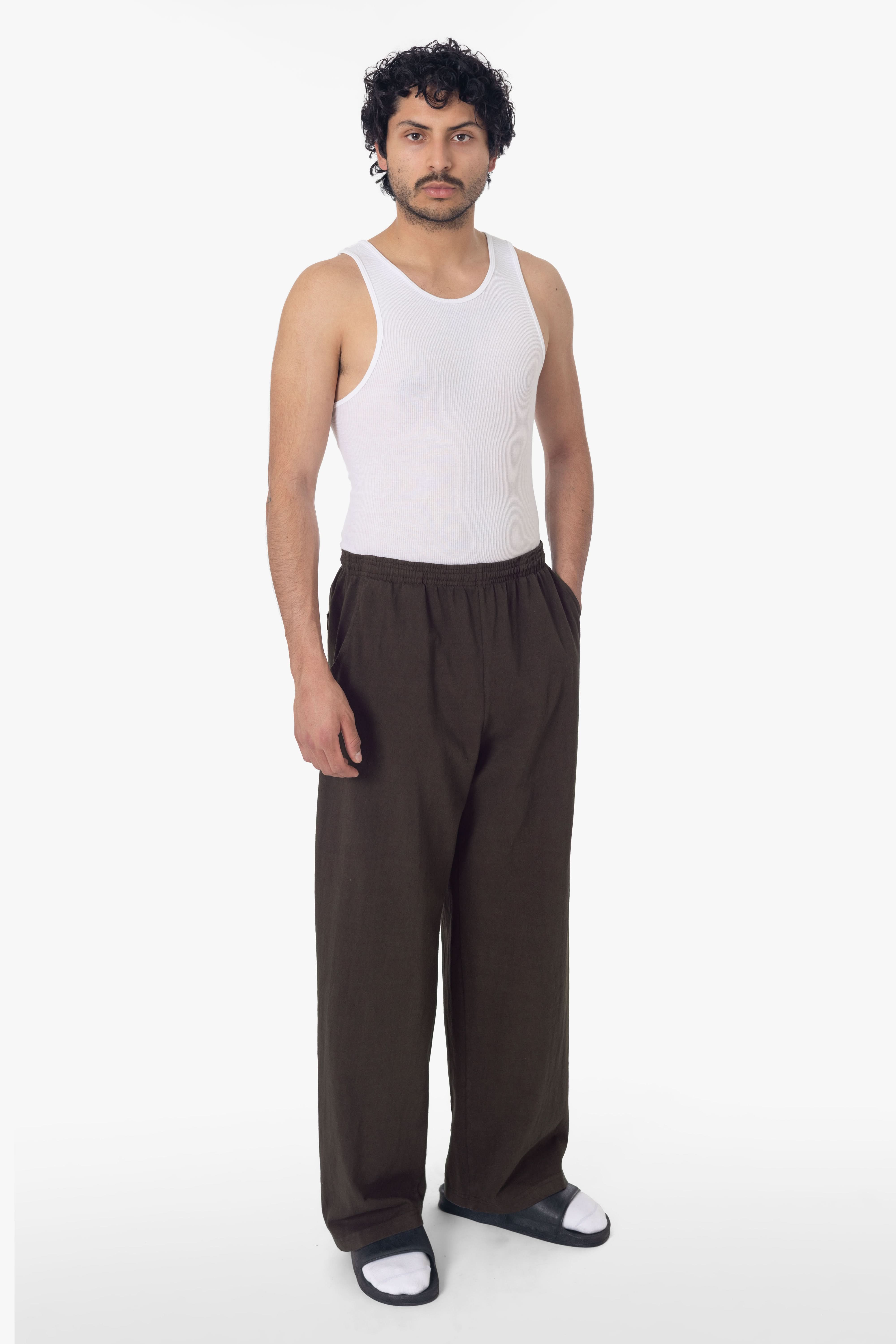 1205WGD - Men's Heavy Jersey Wide Garment Dyed Casual Pant