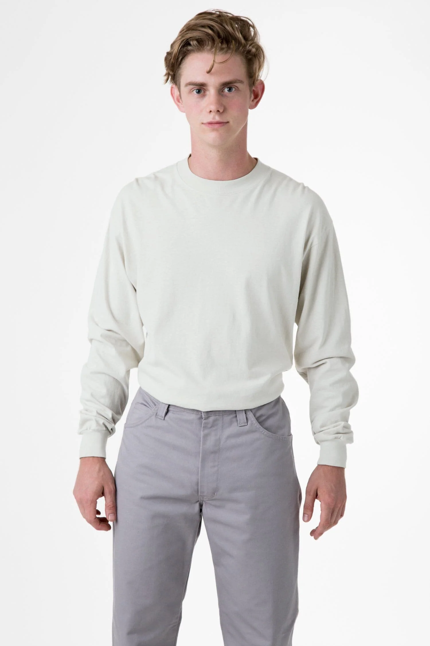 1406GD - Long Sleeve Garment Dye Mockneck T-Shirt - Image 12