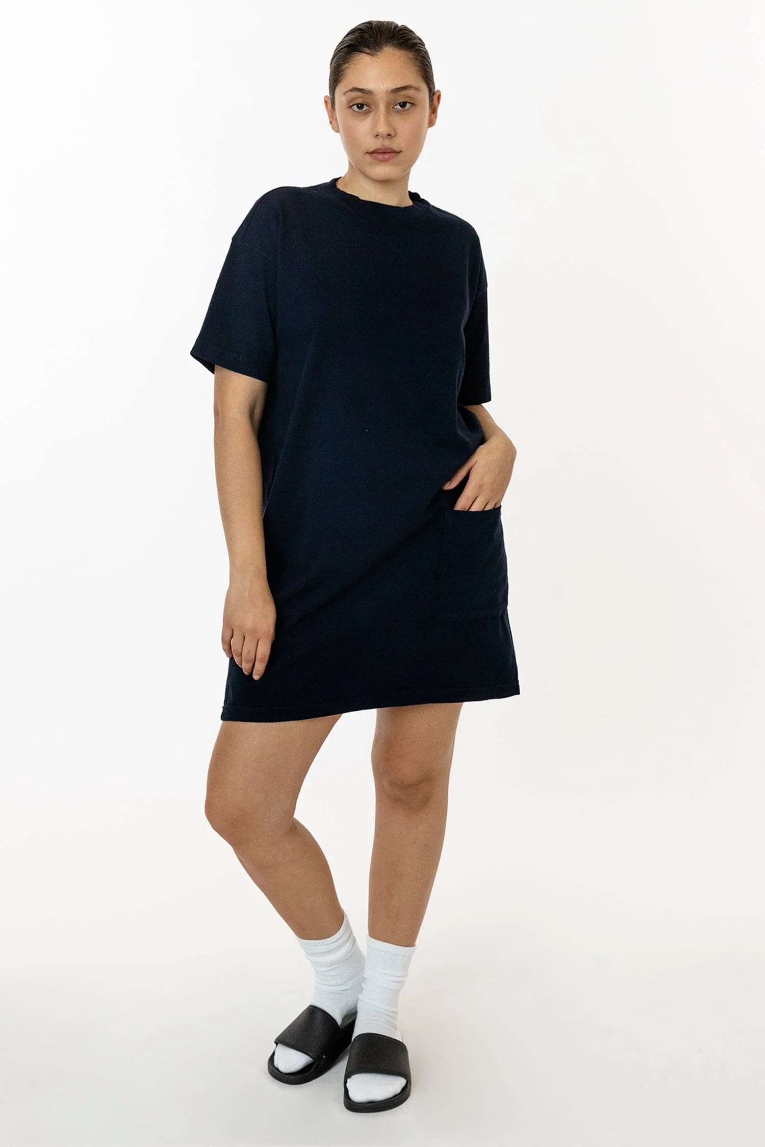 1431GD - Garment Dye Oversized T-shirt Dress - Image 2