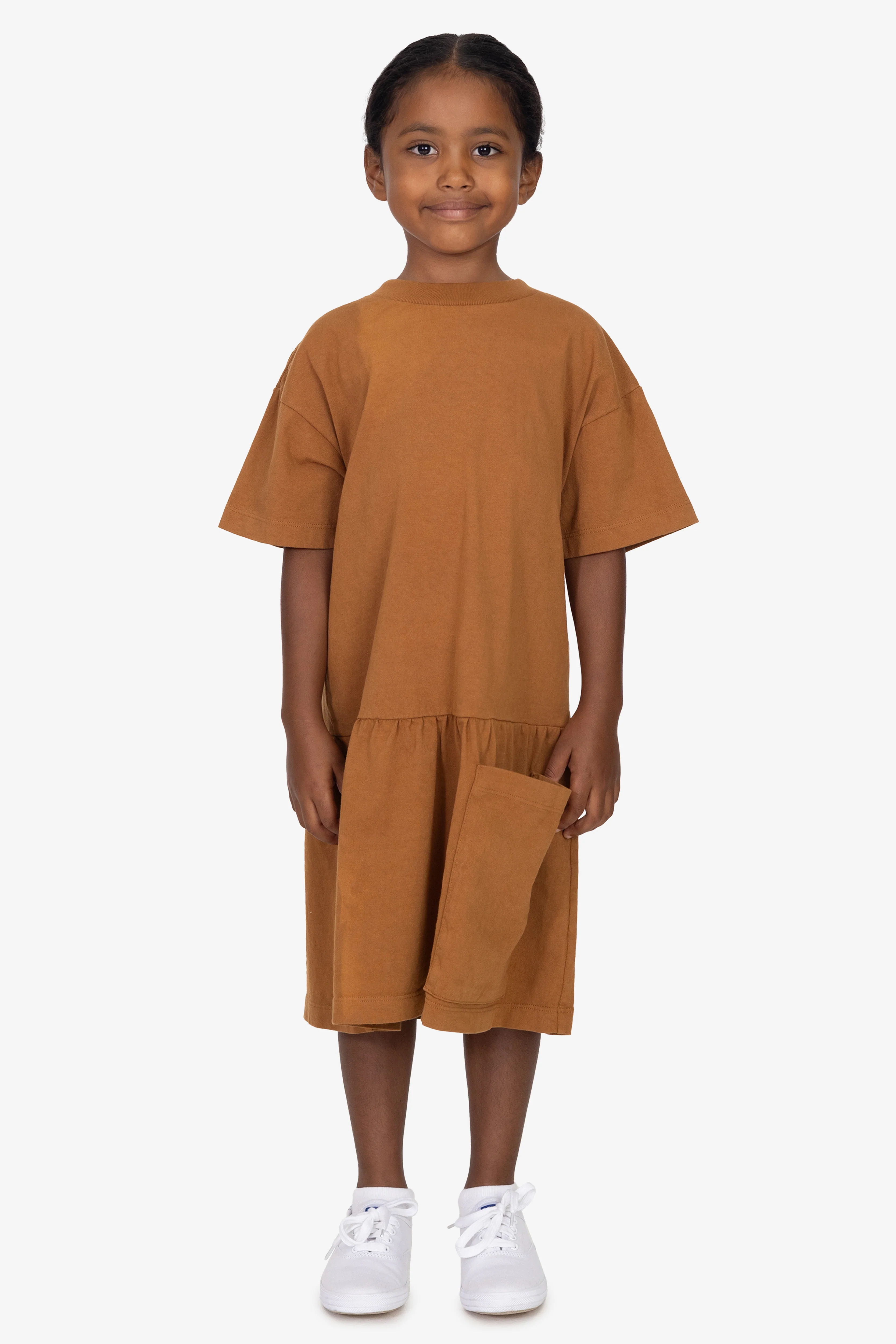18131GD - Kids Heavy Jersey Dress - Image 2