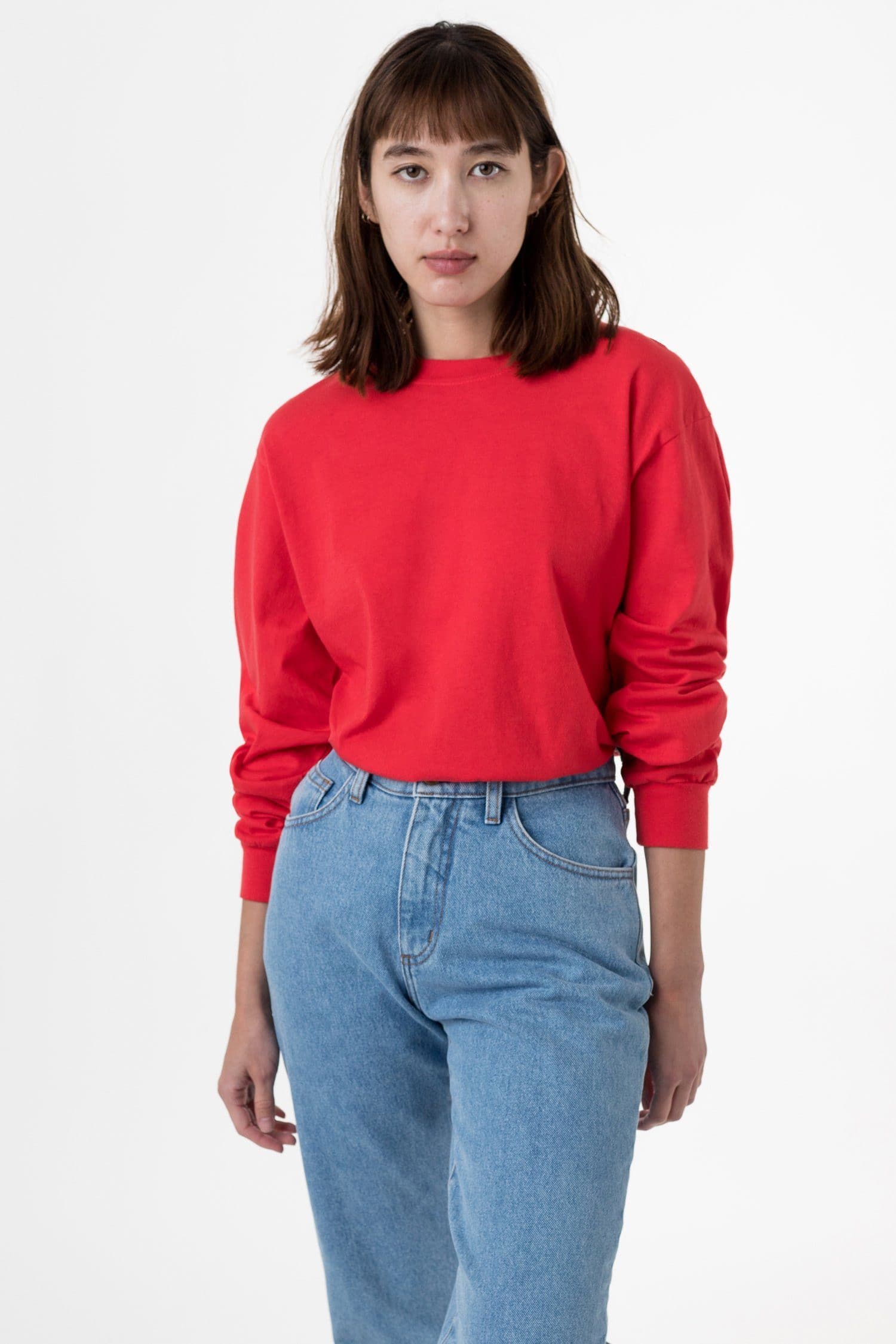 1807GD Mix - 6.5oz Long Sleeve Garment Dye Crew Neck T-Shirt - Image 8