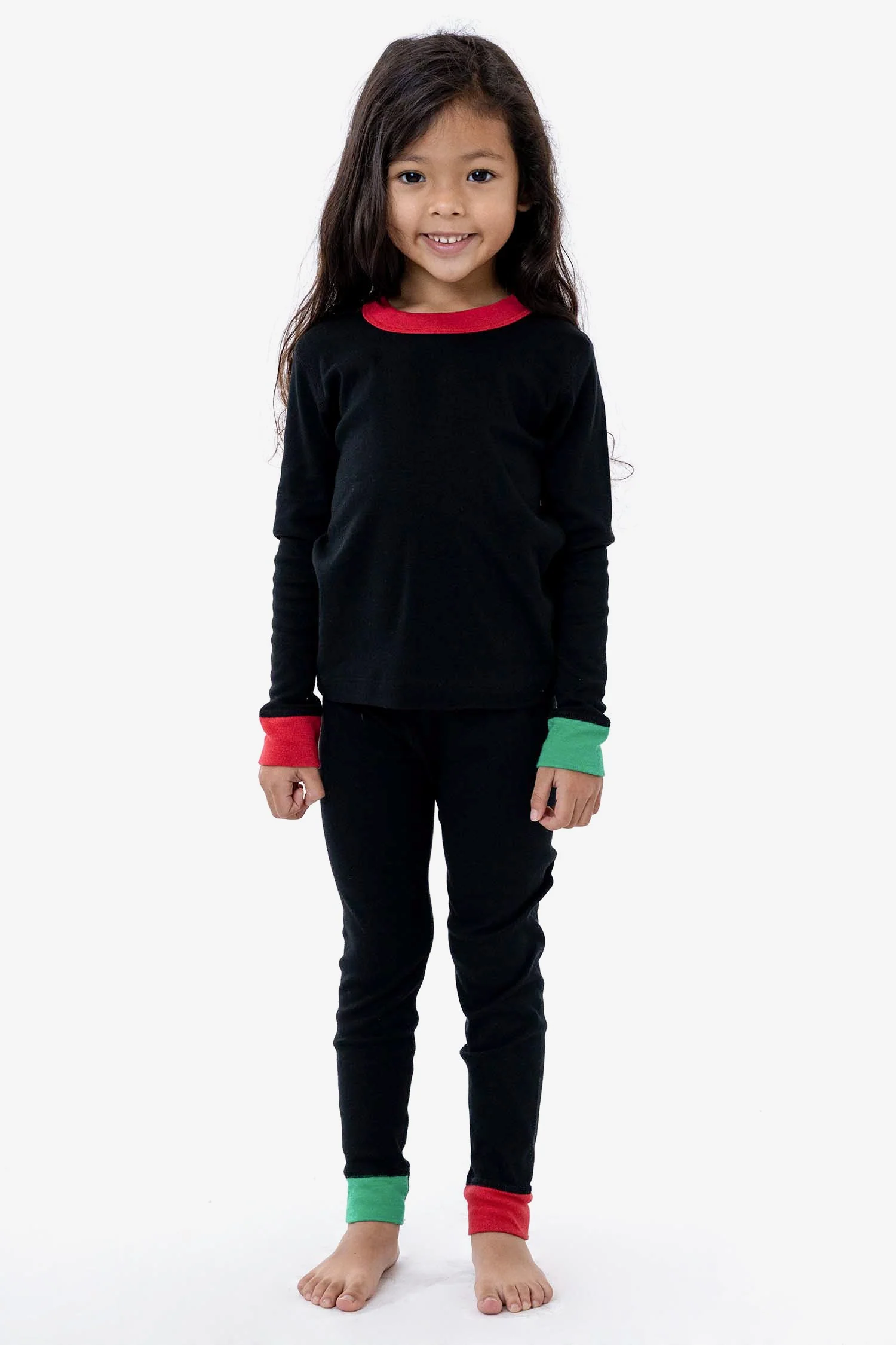 FFR107 - Kids 50/50 Long Sleeve Rib Top - Image 16