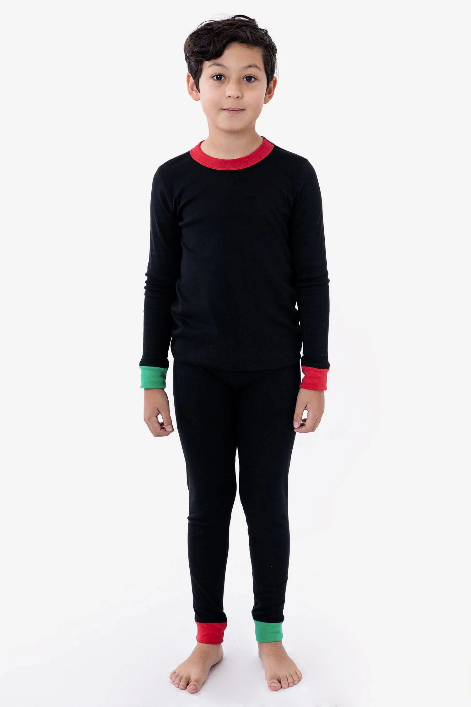 FFR107 - Kids 50/50 Long Sleeve Rib Top - Image 17