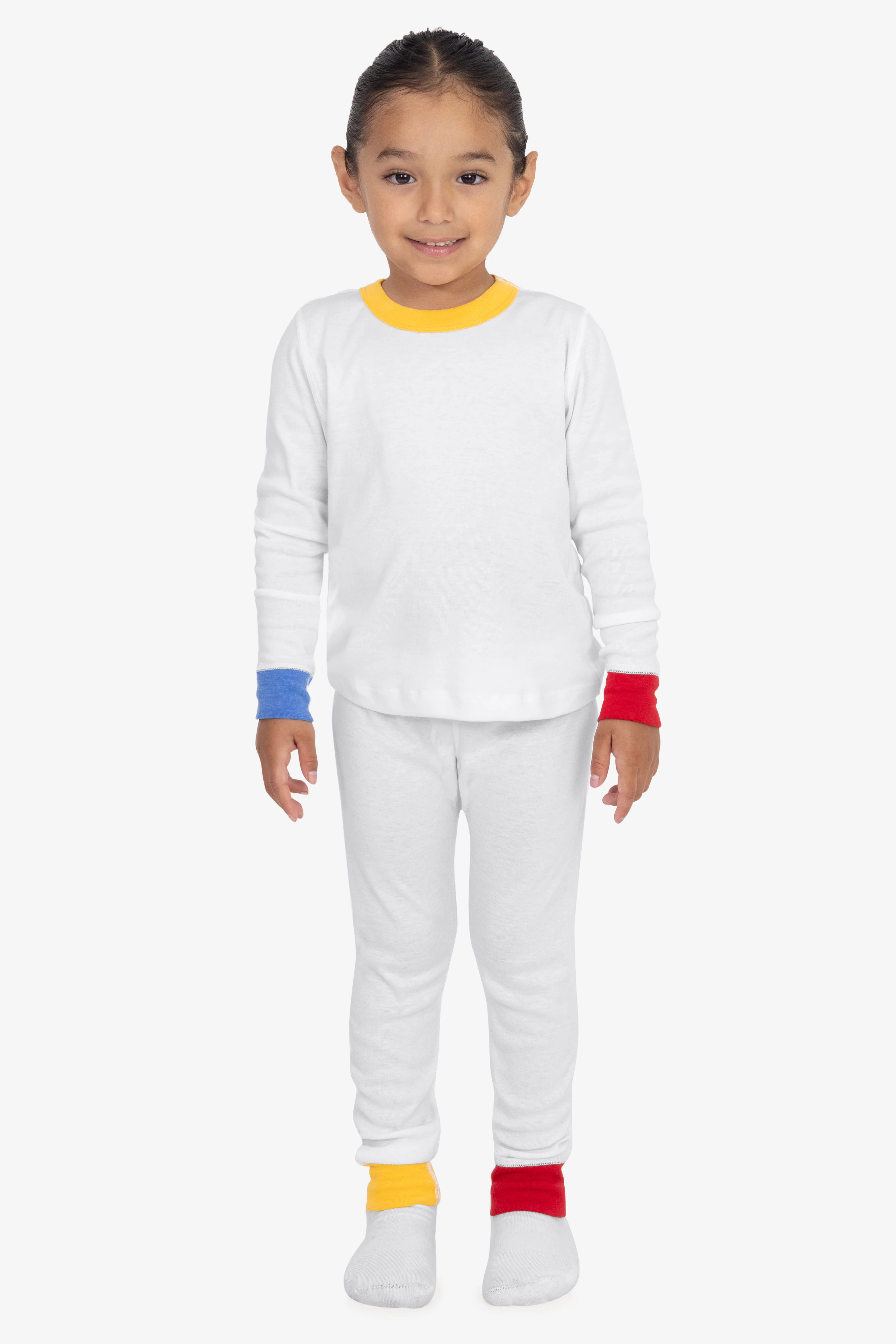 FFR107 - Kids 50/50 Long Sleeve Rib Top - Image 18