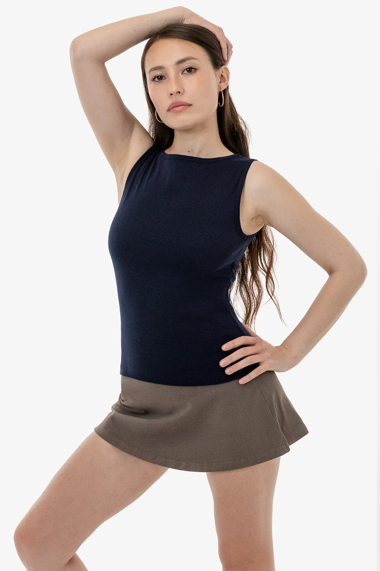43045 - Baby Rib Sleeveless Boatneck Top - Image 5