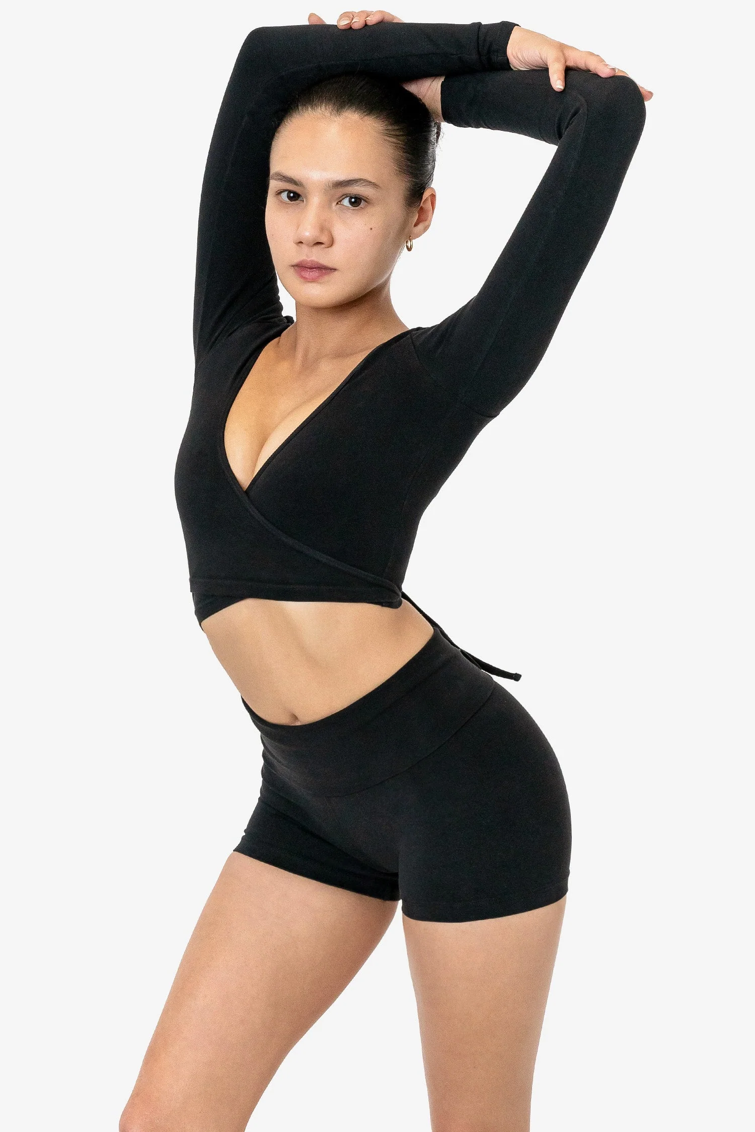 83077GD - Garment Dye Long Sleeve Wrap Top - Image 25