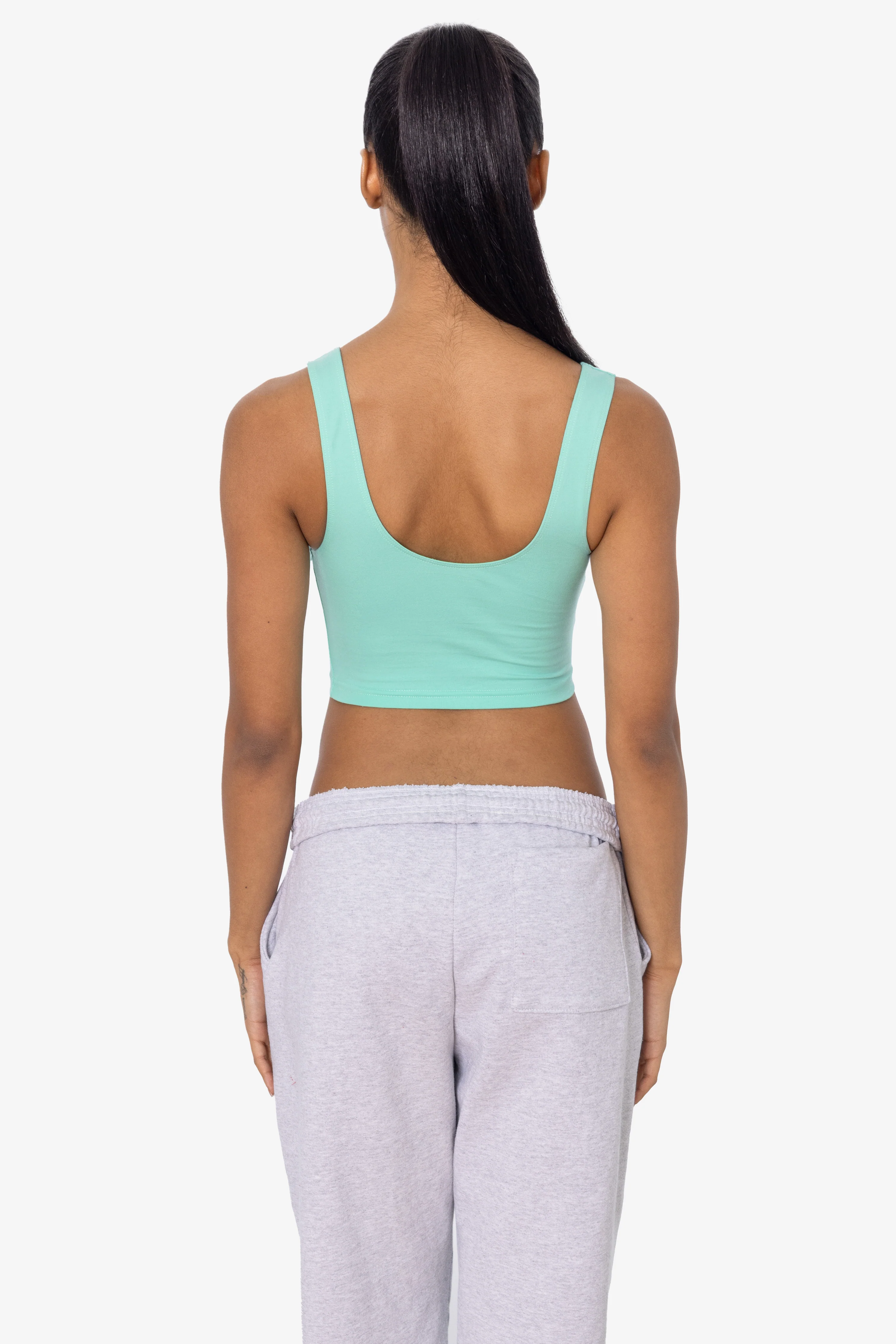 8383 - Cotton Spandex Tank Crop Top - Image 15