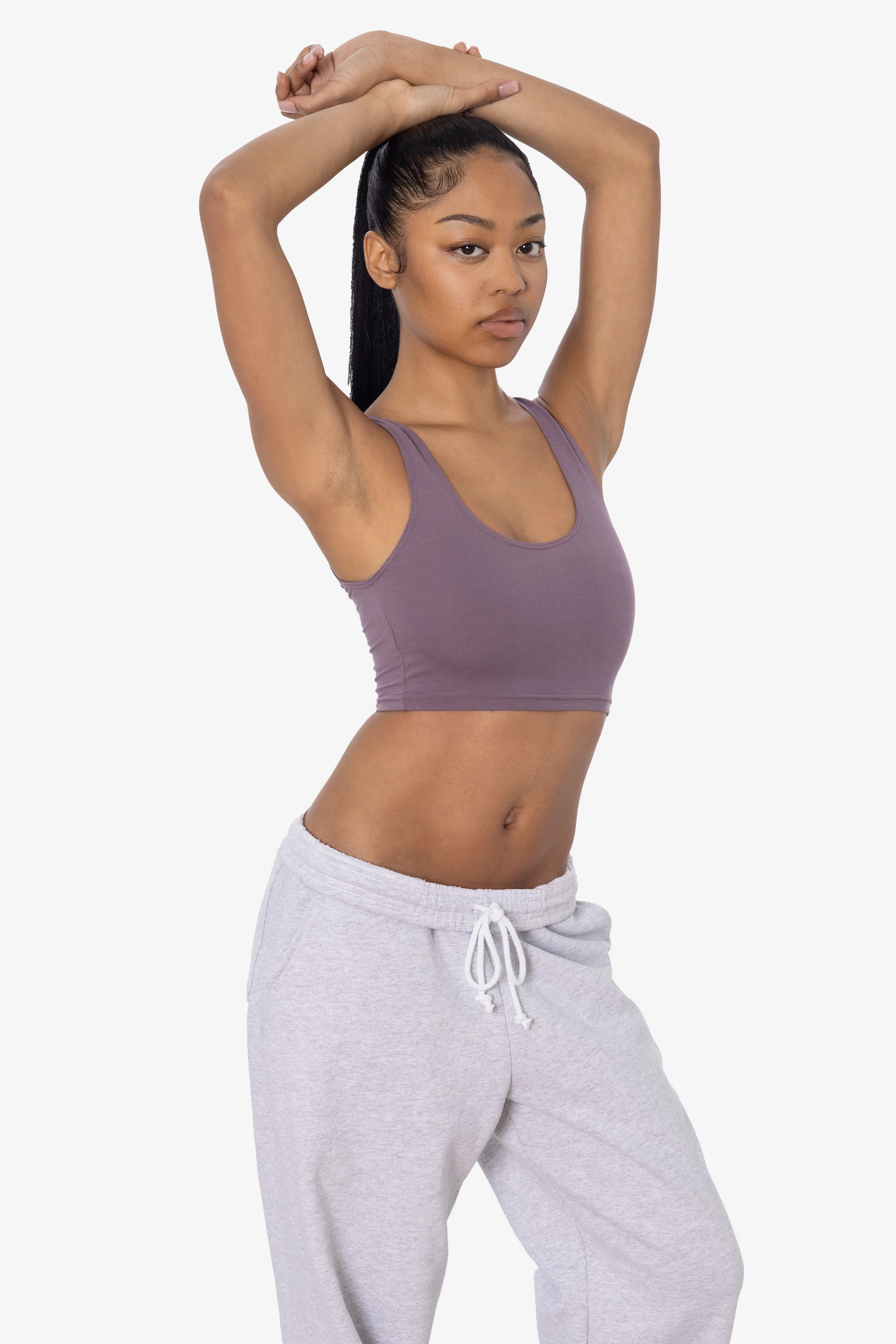 8383 - Cotton Spandex Tank Crop Top - Image 24