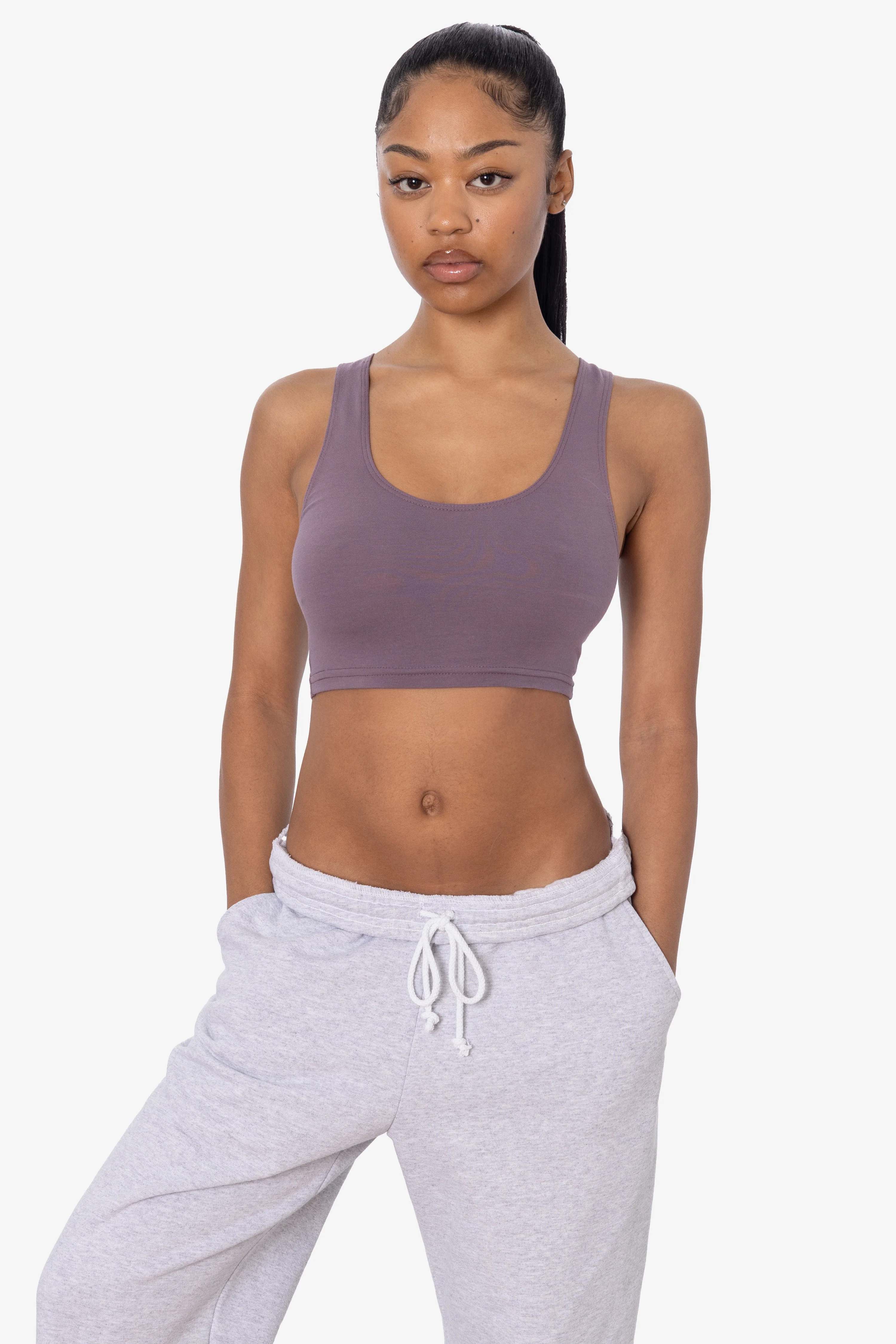 8383 - Cotton Spandex Tank Crop Top - Image 65