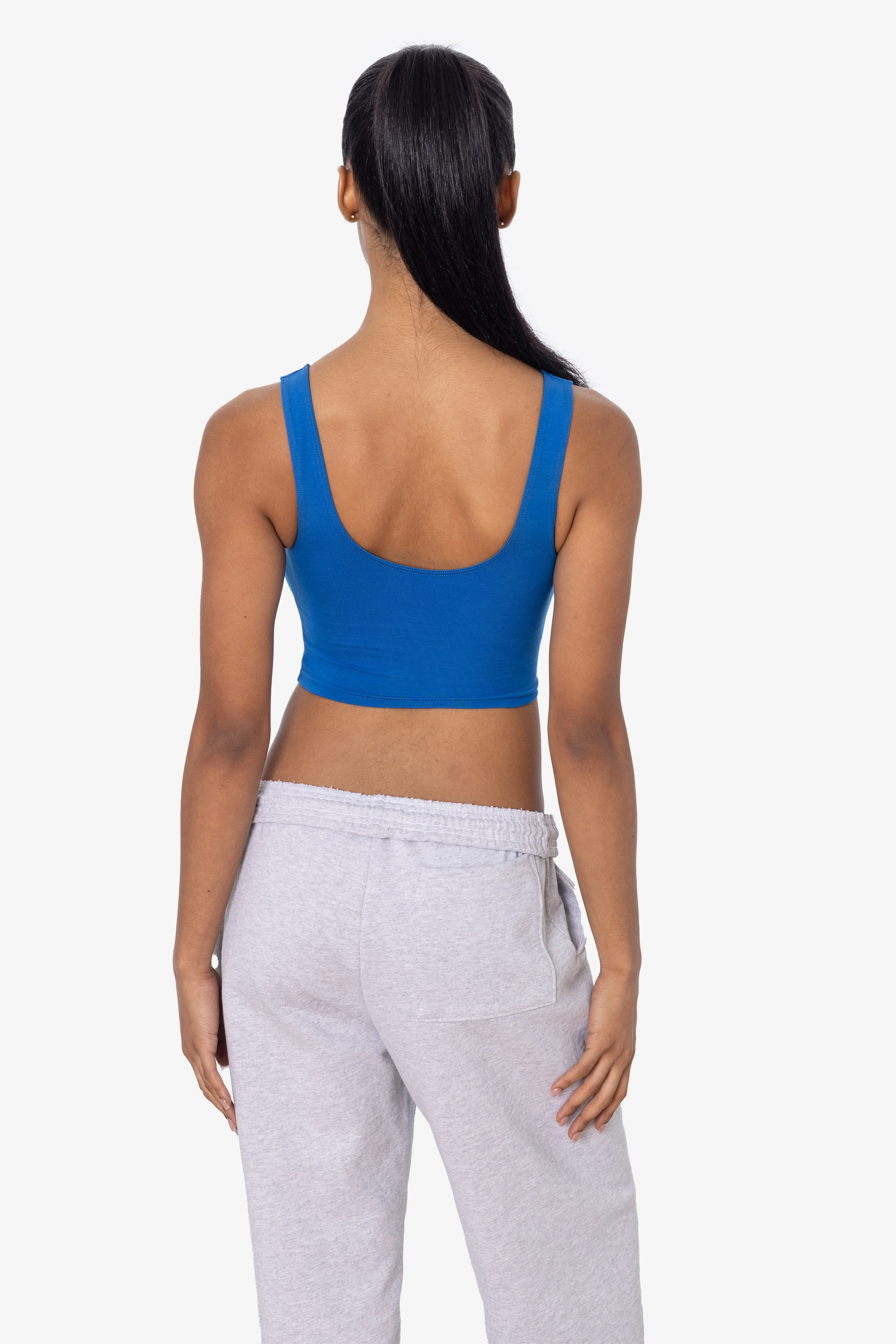 8383 - Cotton Spandex Tank Crop Top - Image 80
