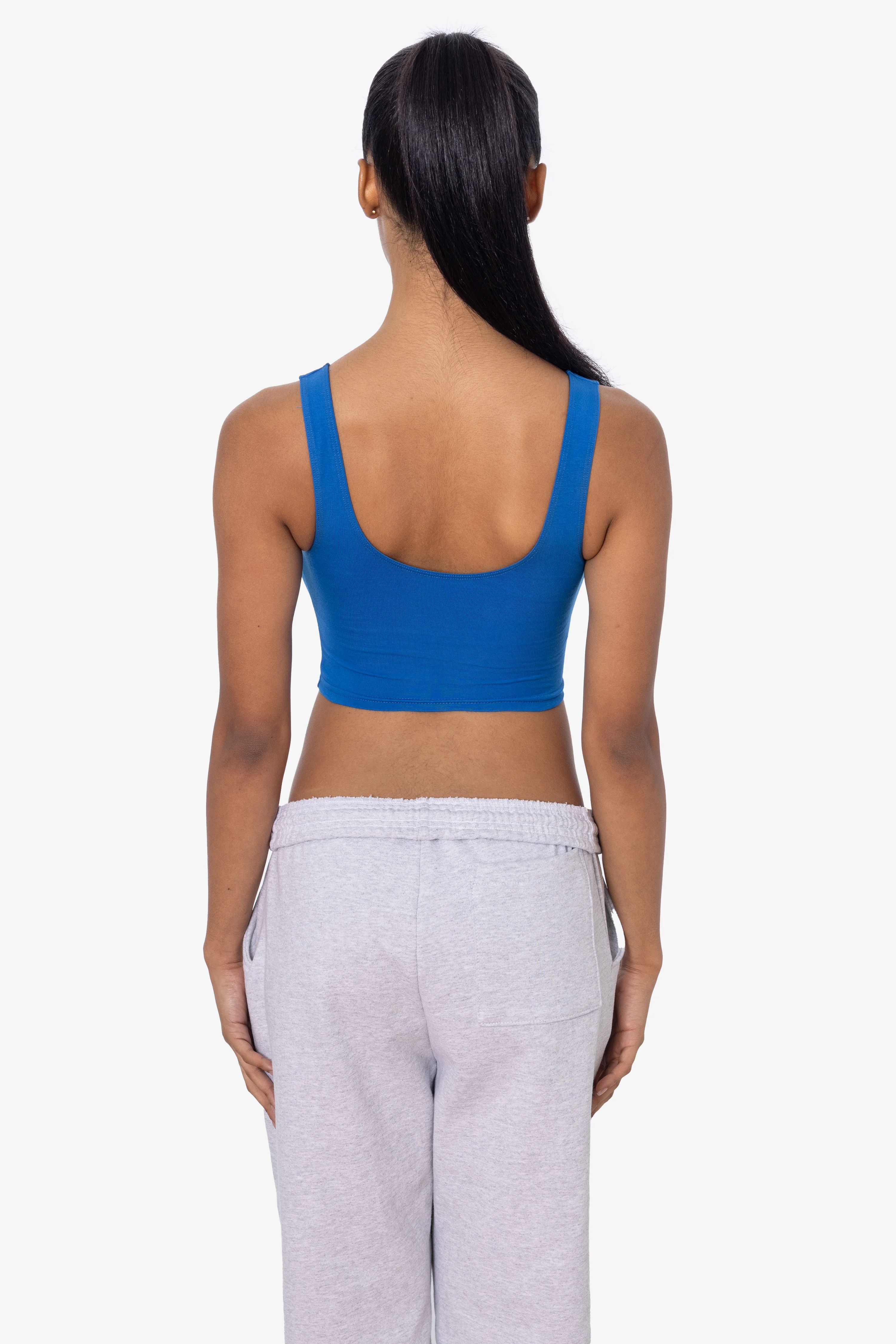 8383 - Cotton Spandex Tank Crop Top - Image 88