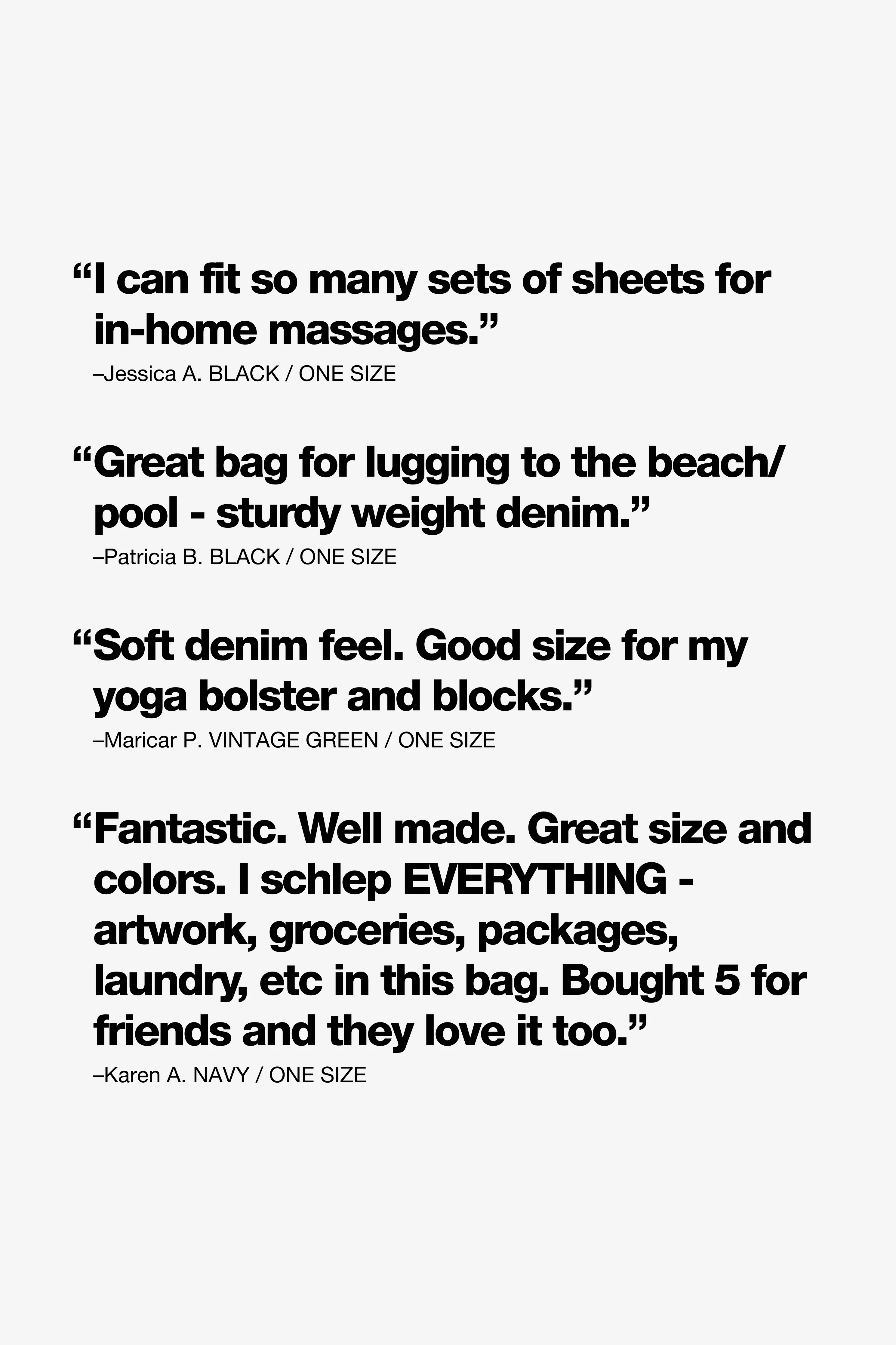BD12 - Bull Denim Oversized Bag - Image 25
