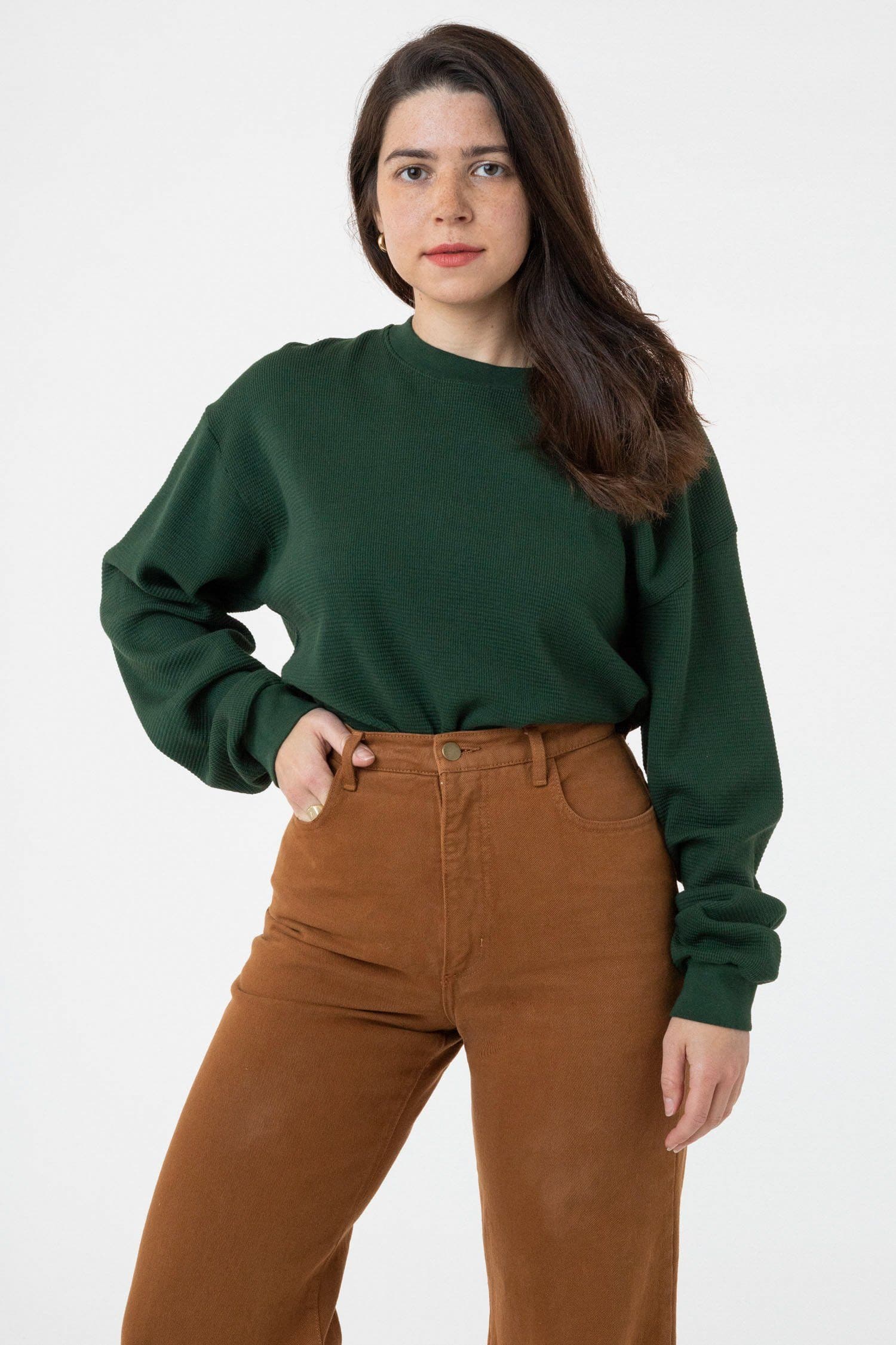 TX407GD Mix - Long Sleeve Heavy Thermal Crew Neck - Image 6