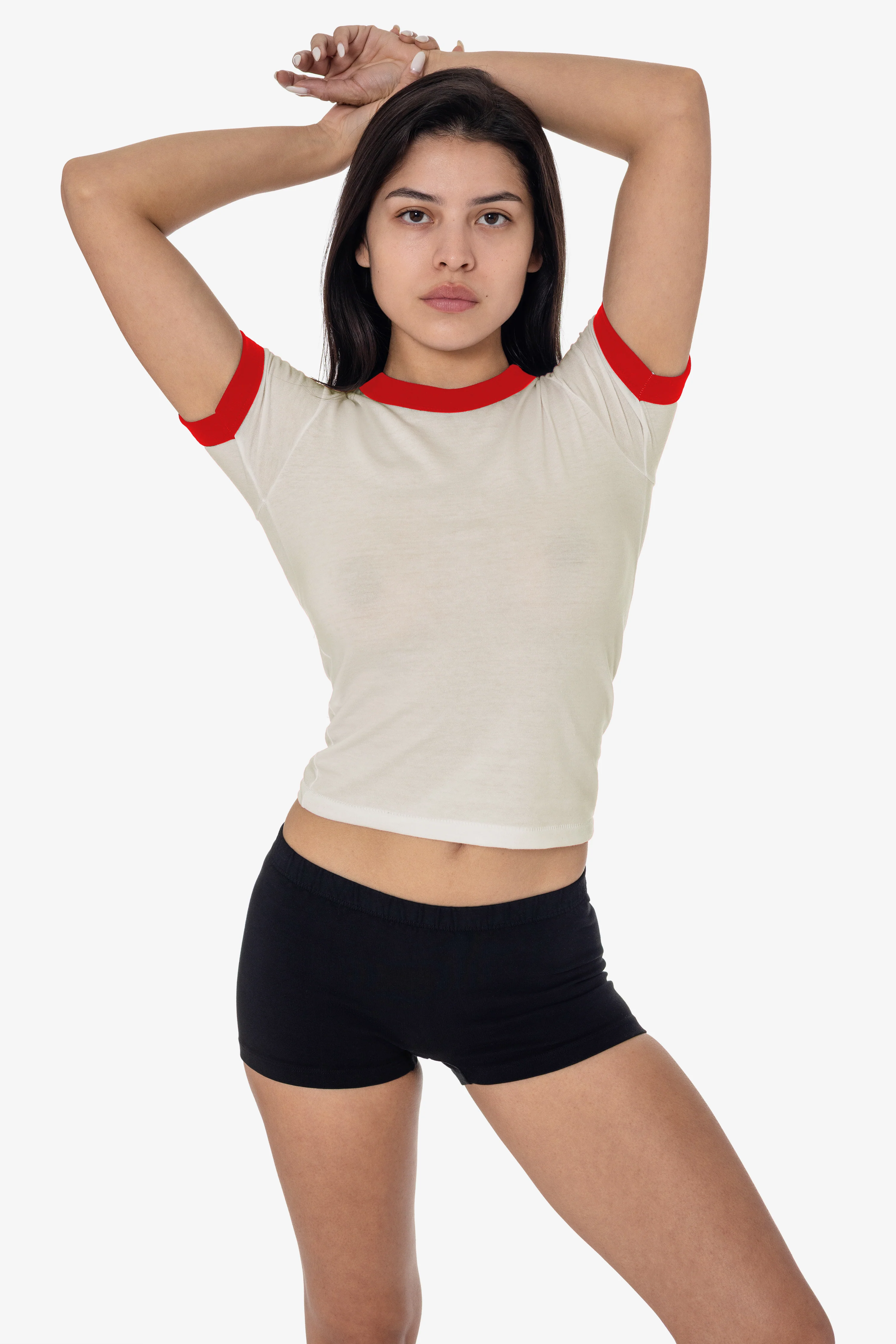 FF310 - Women's Poly Cotton Ringer Tee - Image 21