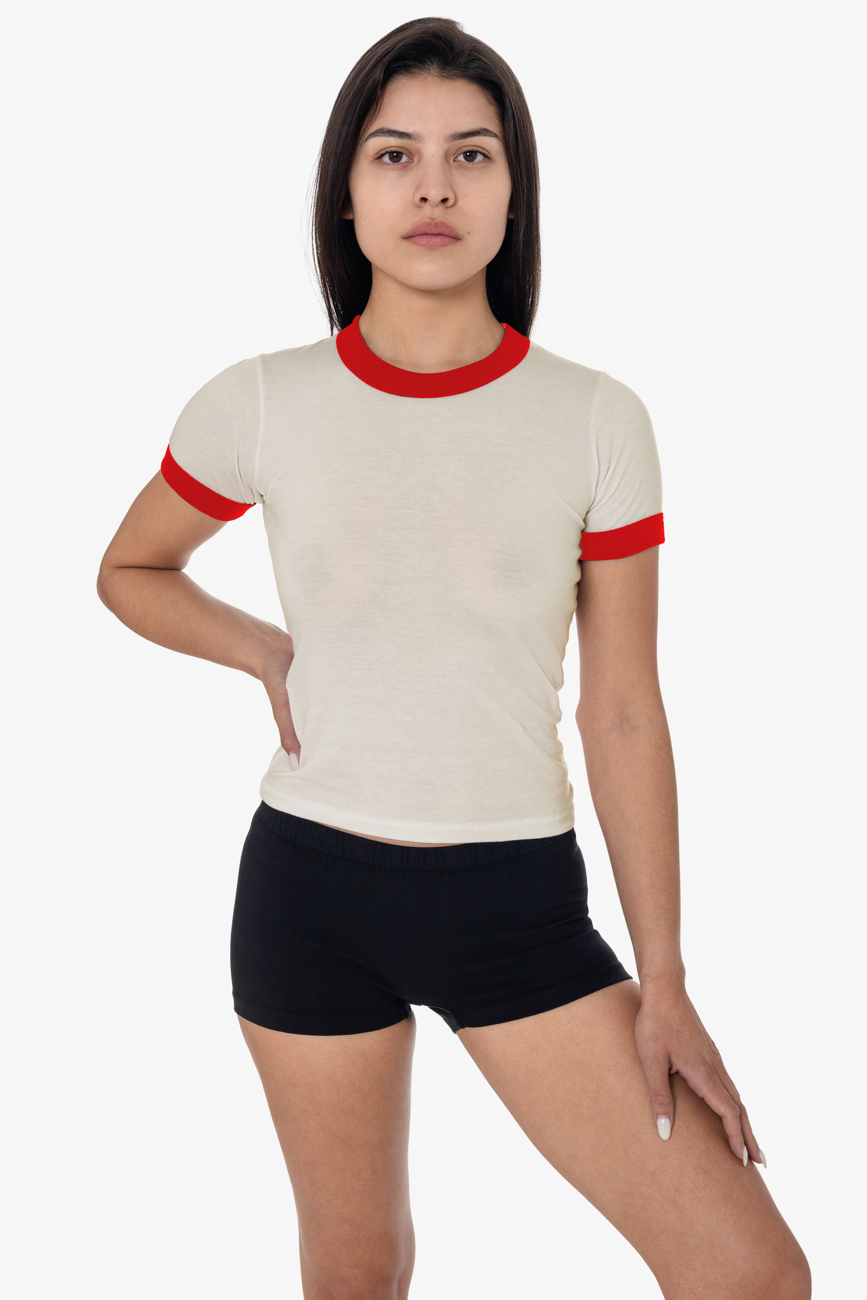 FF310 - Women's Poly Cotton Ringer Tee - Image 22