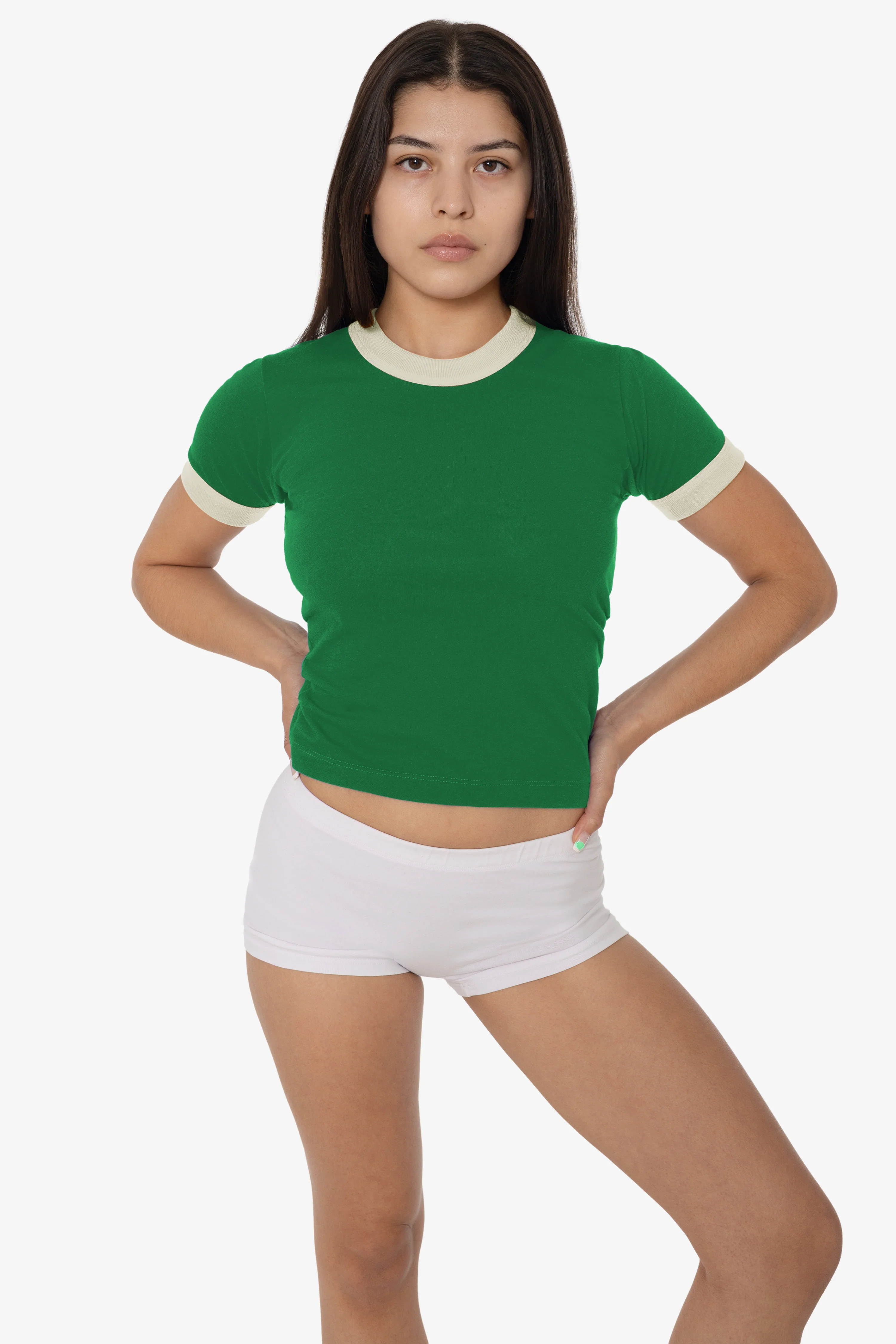 FF310 - Women's Poly Cotton Ringer Tee - Image 32