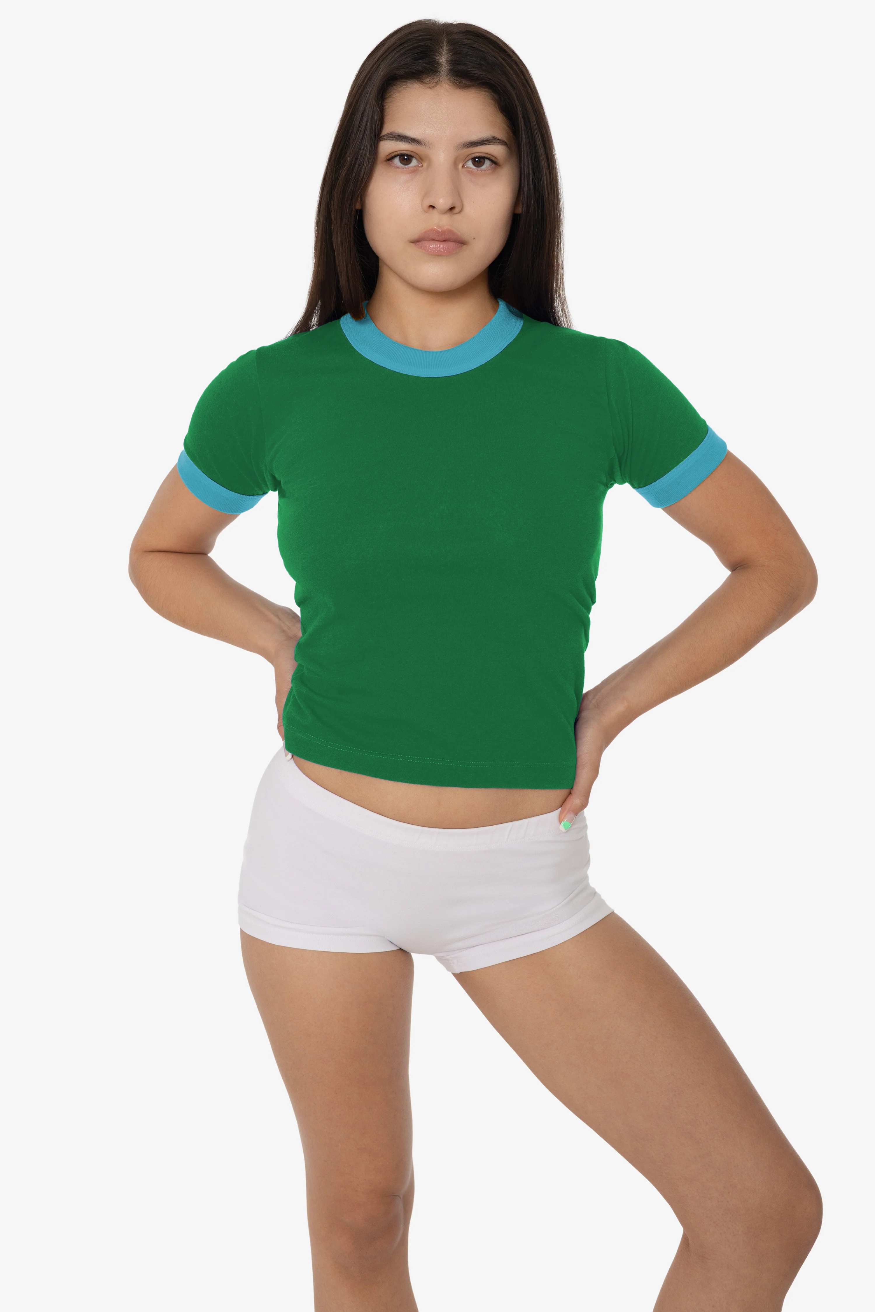 FF310 - Women's Poly Cotton Ringer Tee - Image 34