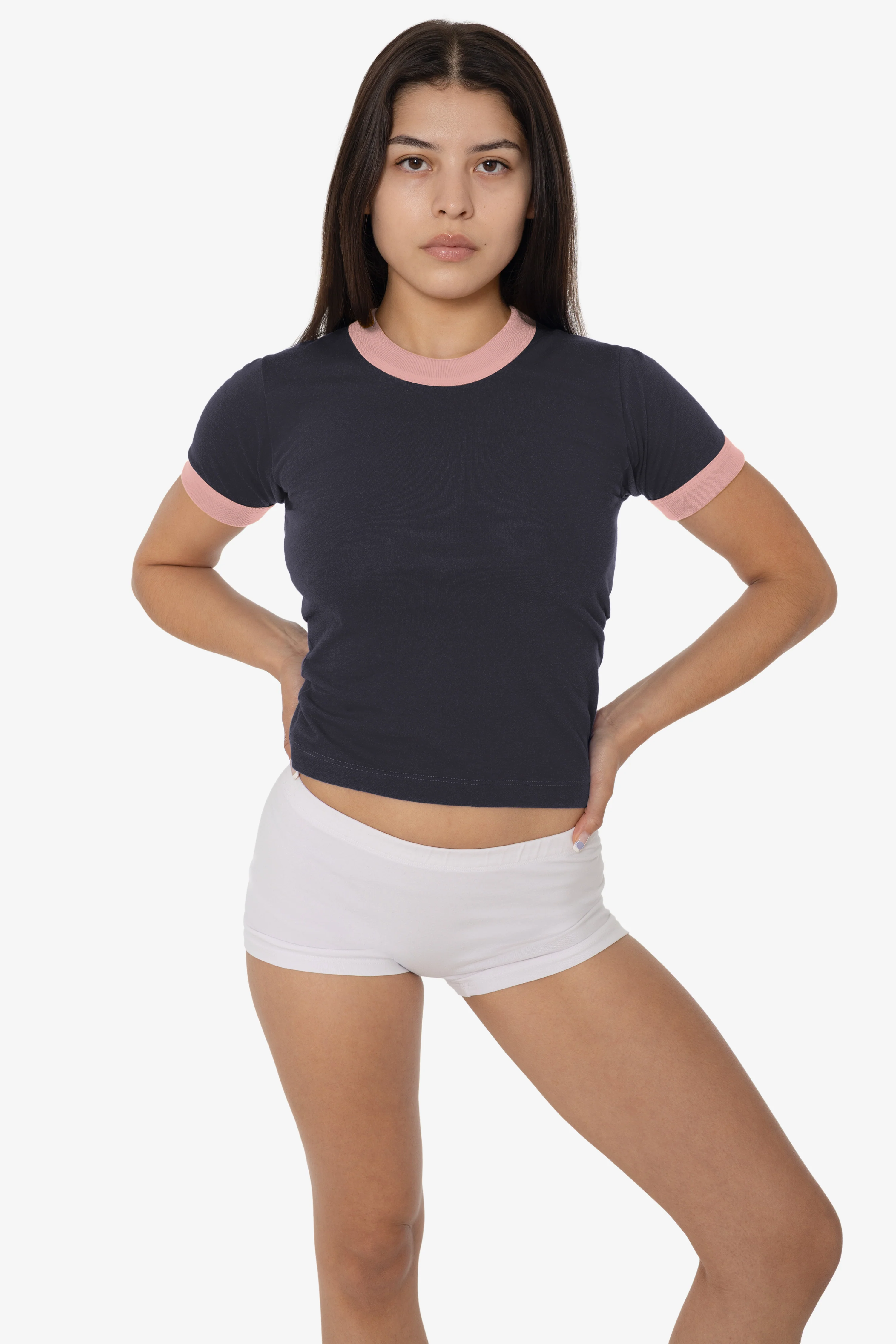 FF310 - Women's Poly Cotton Ringer Tee - Image 36