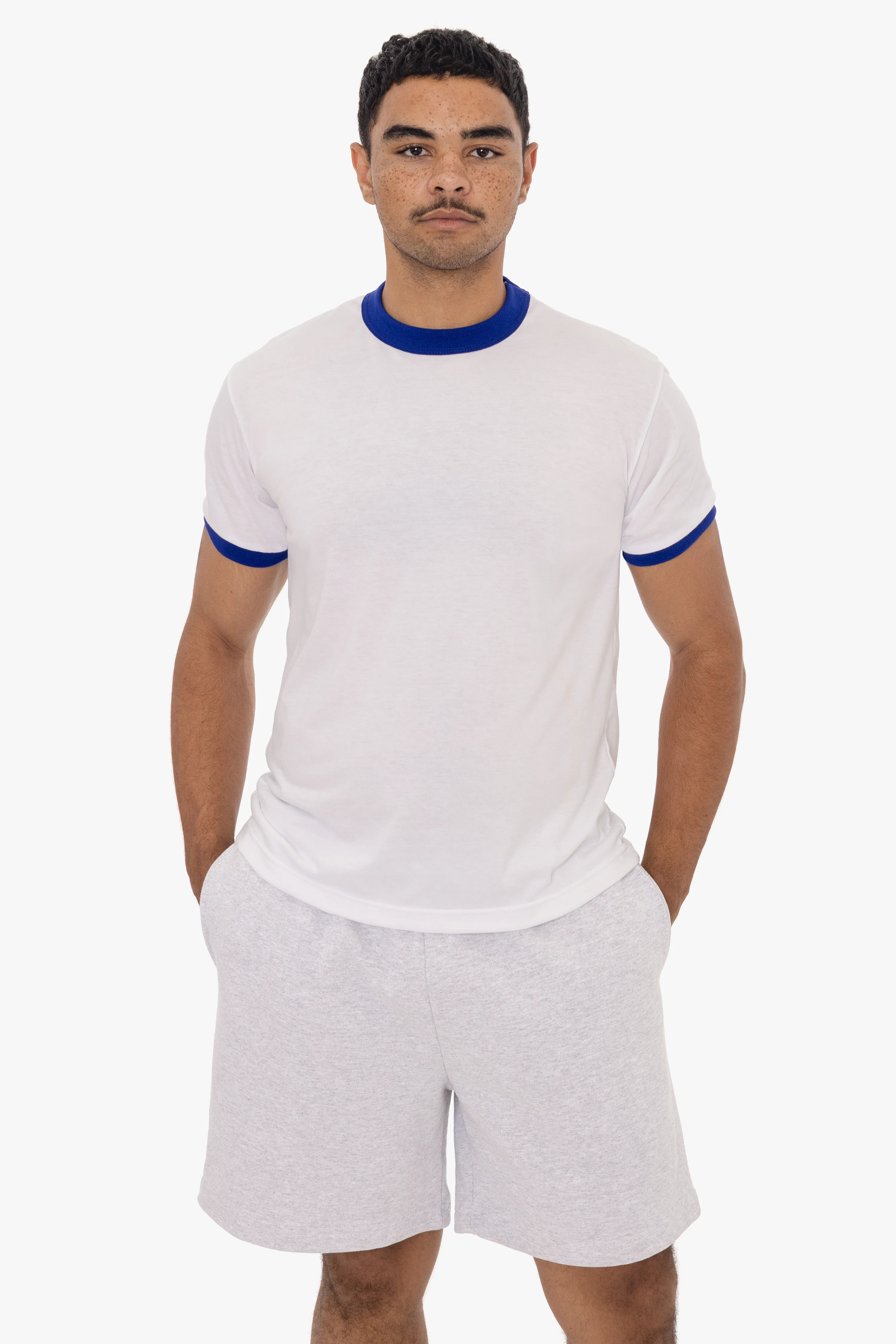 FF410 - Men's Poly Cotton Ringer Tee