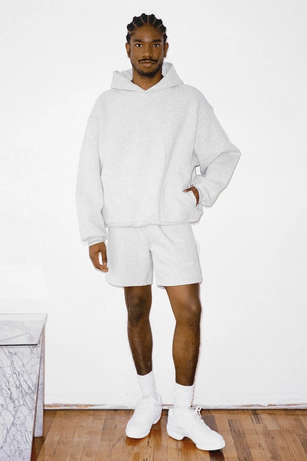HF-02 - Heavy Fleece Sweat Short (Piece Dye) - Image 2