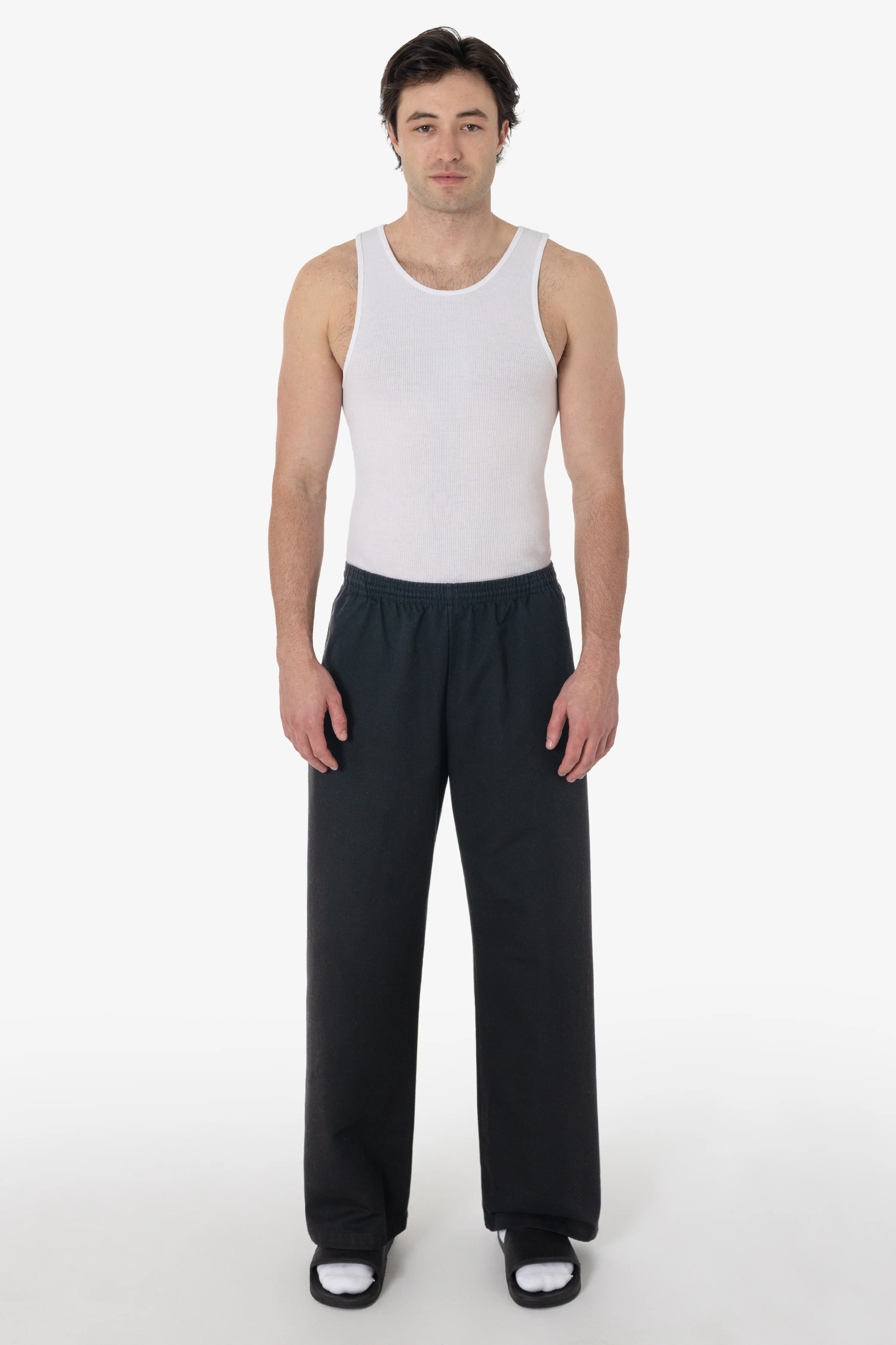 HF05 - Heavy Fleece Wide Leg Sweatpants (Piece Dye) - Image 2
