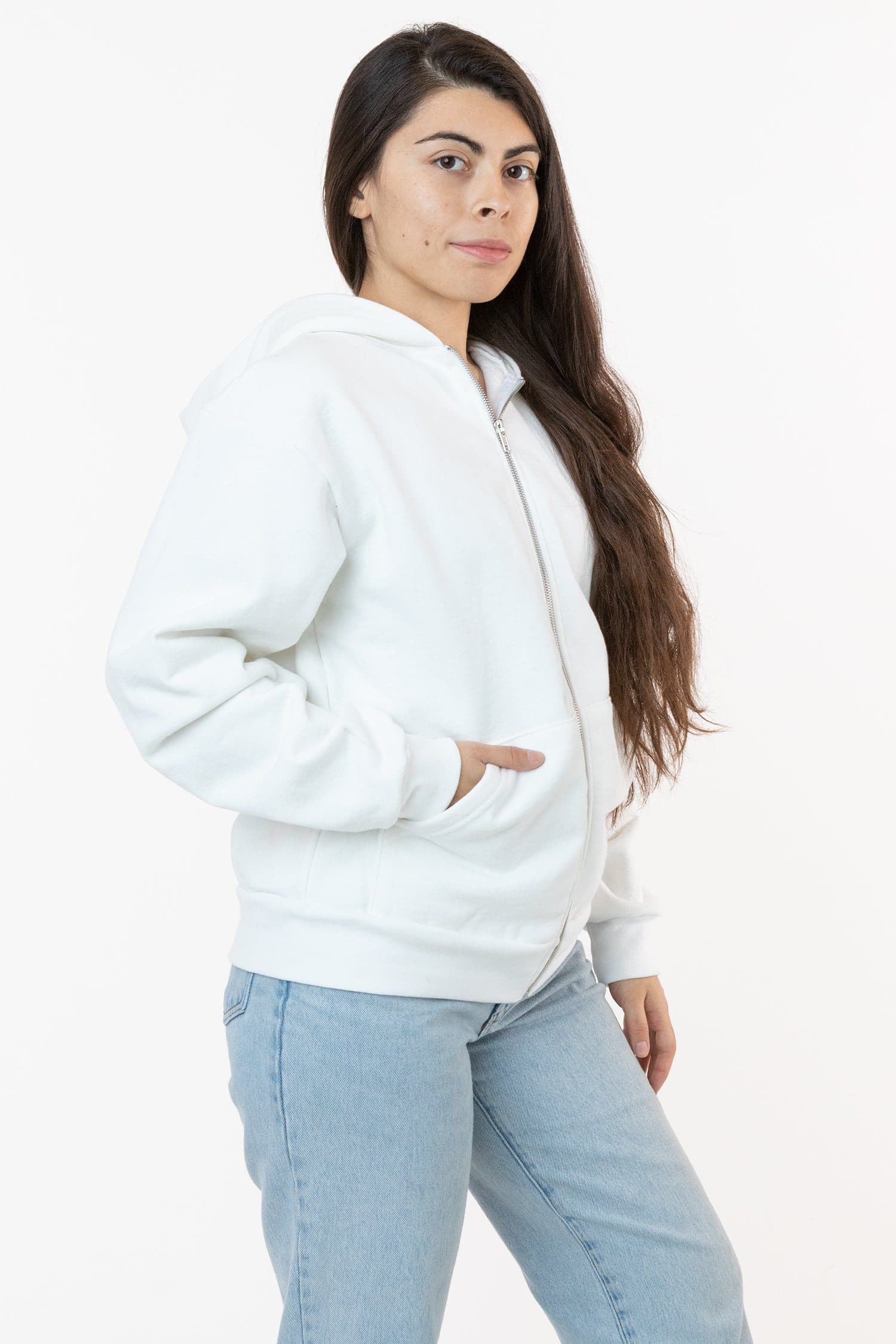 HF10 - Heavy Fleece Zip-Up Hoodie (Piece Dye) - Image 12