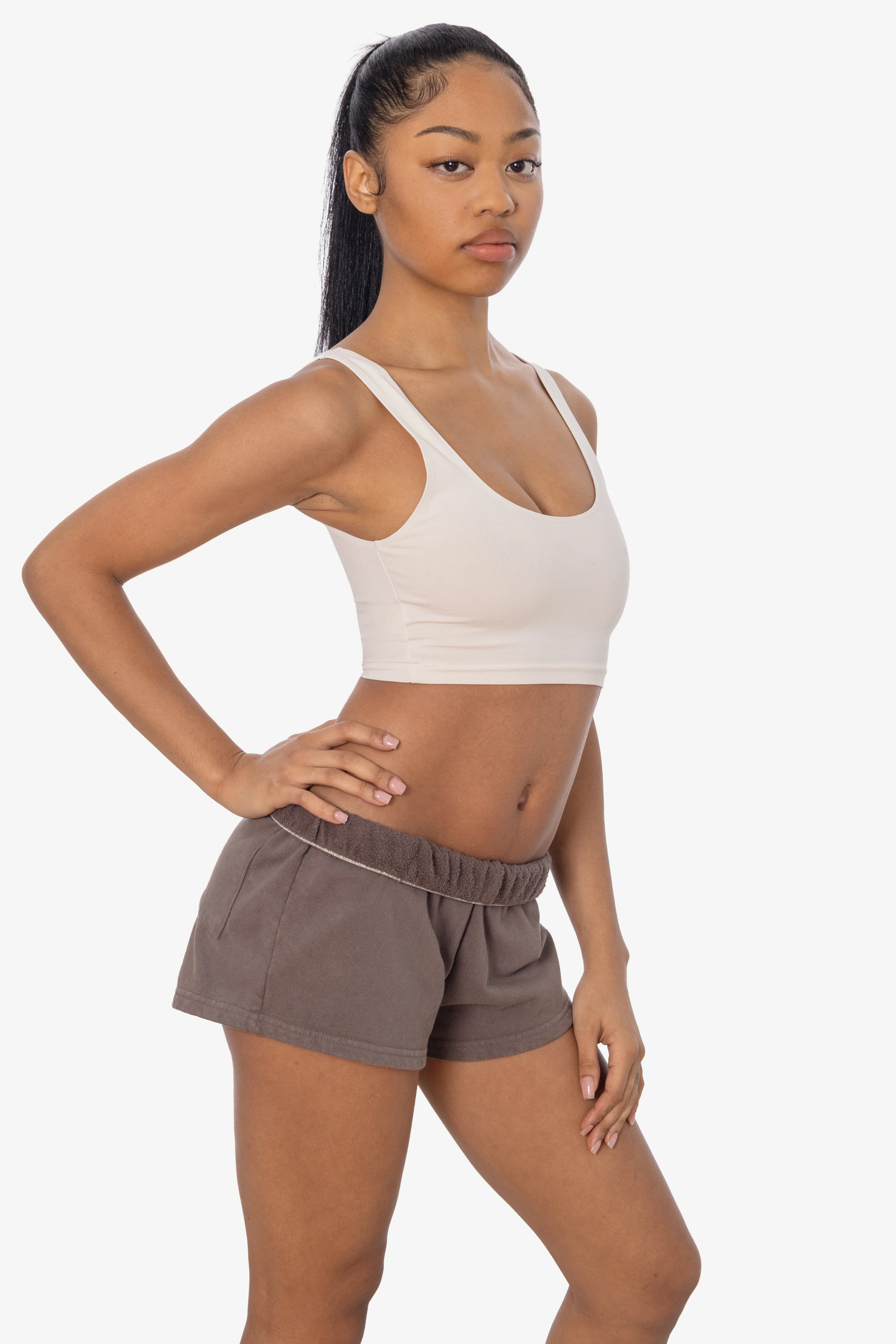 HF314 - Heavy Fleece Short Sweat Shorts (Garment Dye) - Image 30
