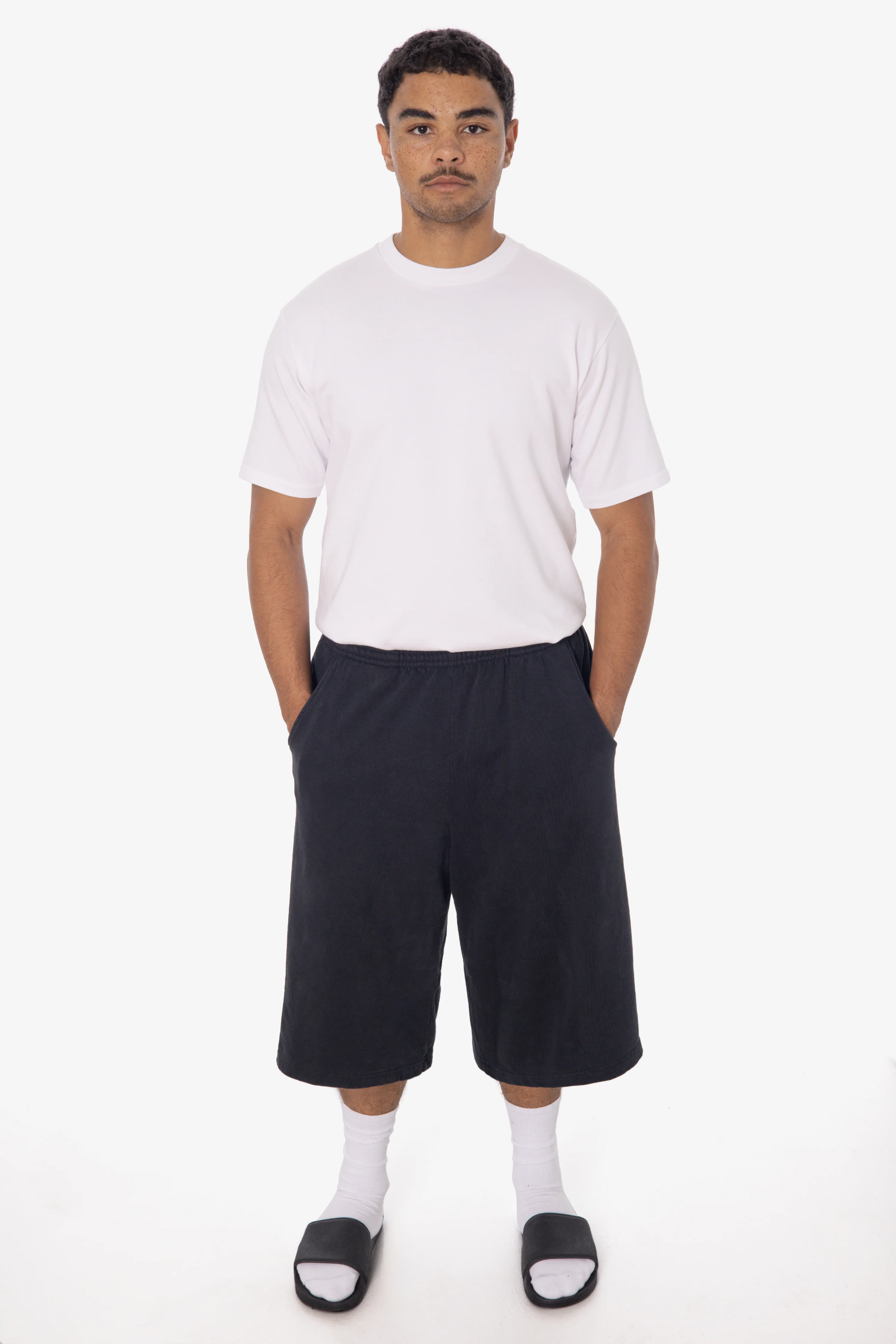 HF42GD - Heavy Fleece Extra Wide Shorts - Image 2