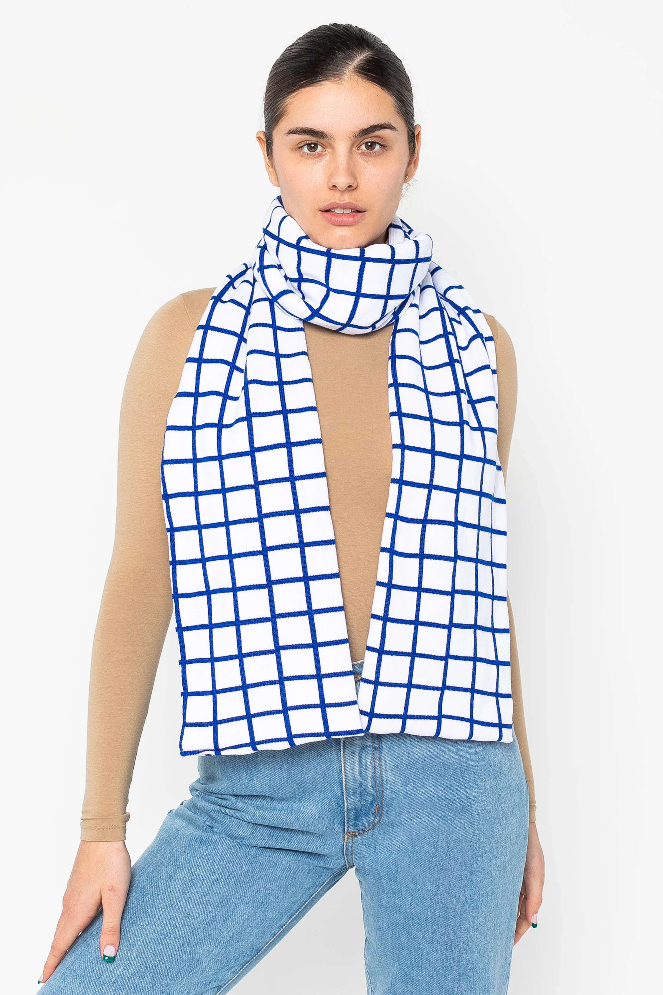 JQSCARF06 - Grid Scarf - Image 9