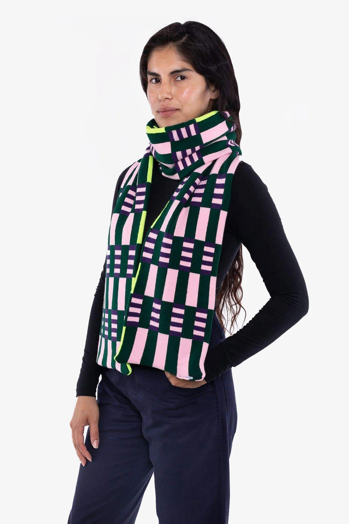 JQSCARF21 - Misaligned Stripe Scarf - Image 4