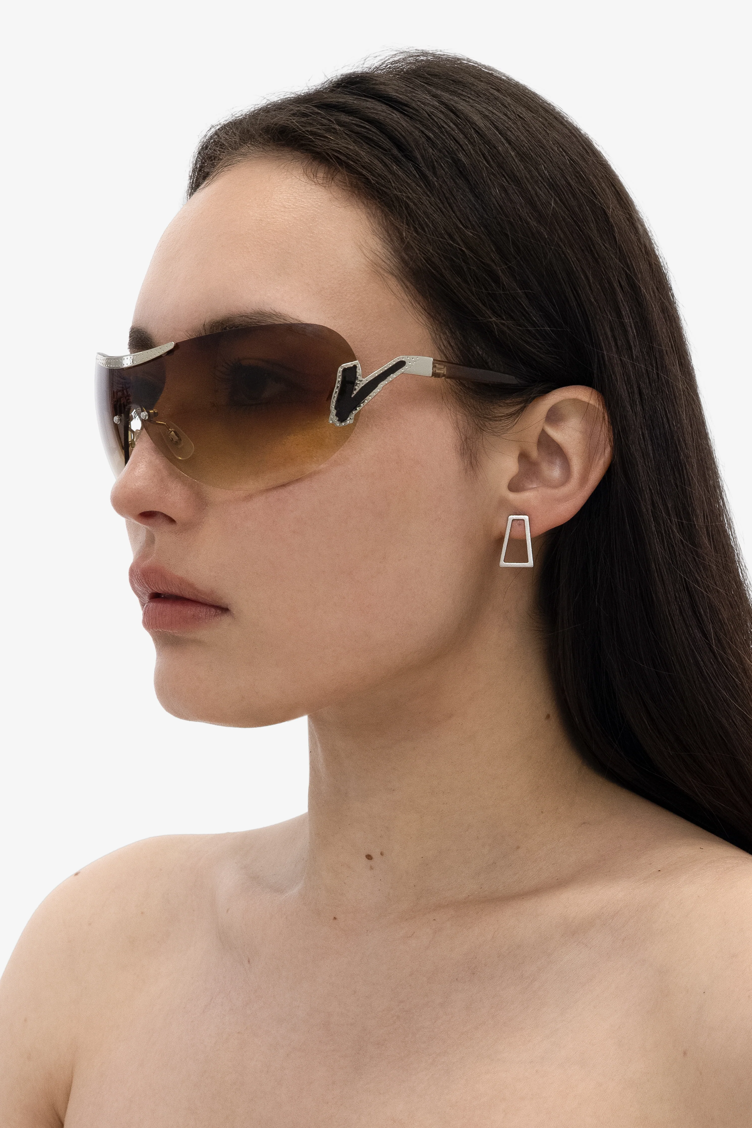 JWL104 - Trapezoid Stud Earrings - Image 4