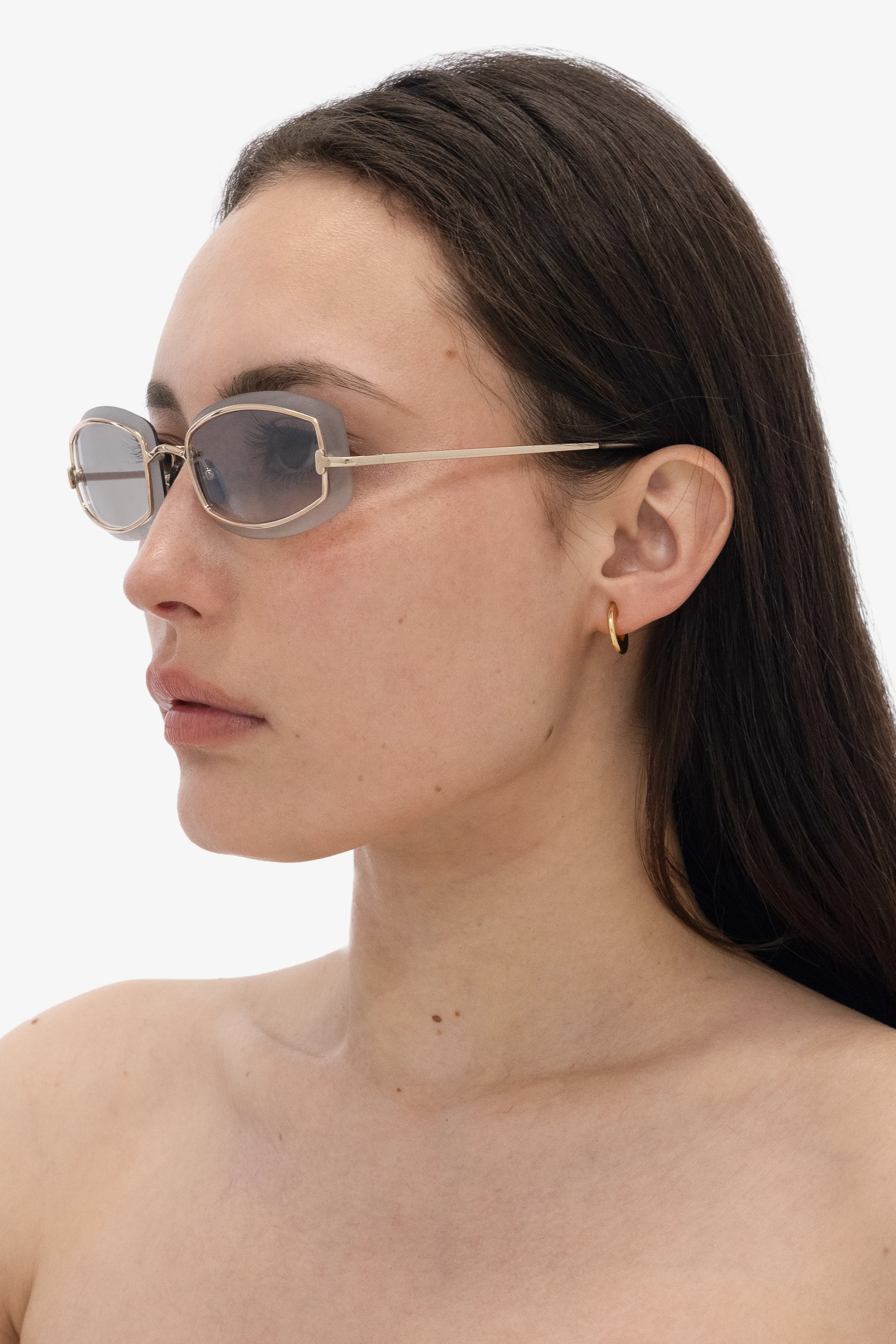 JWL105 - Flat Open Hoop Earrings - Image 4