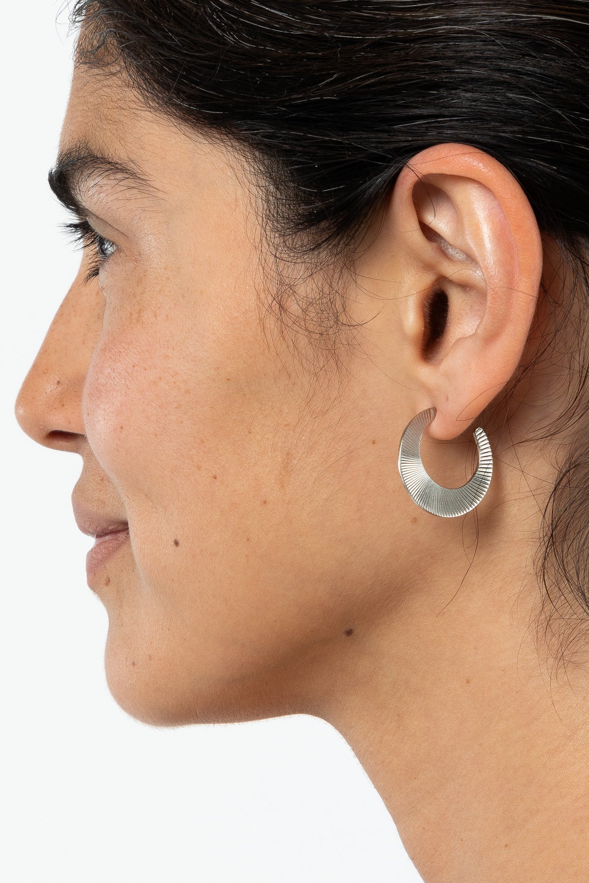 JWLSM - Small Moon Hoop Earrings - Image 2
