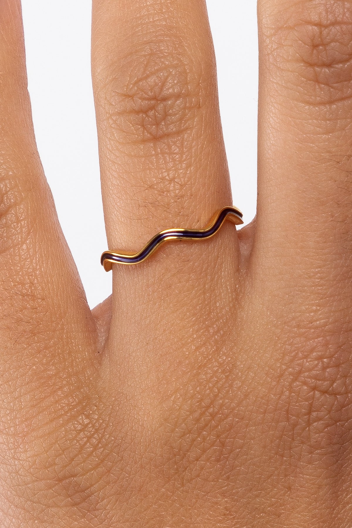 JWLWER - Wavy Enameled Stacking Ring - Image 30