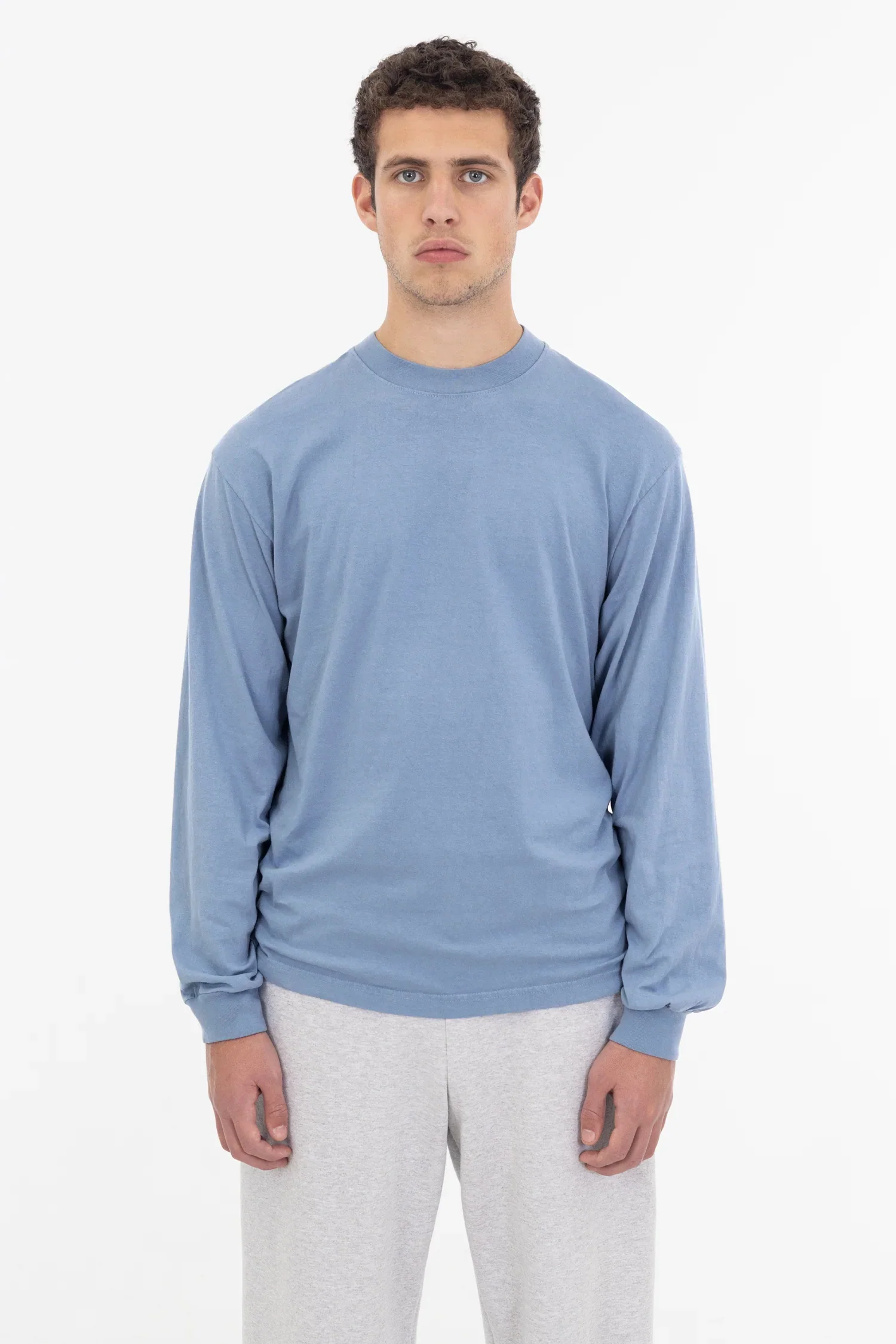 1807GD - 6.5oz Long Sleeve Garment Dye Crew Neck T-Shirt