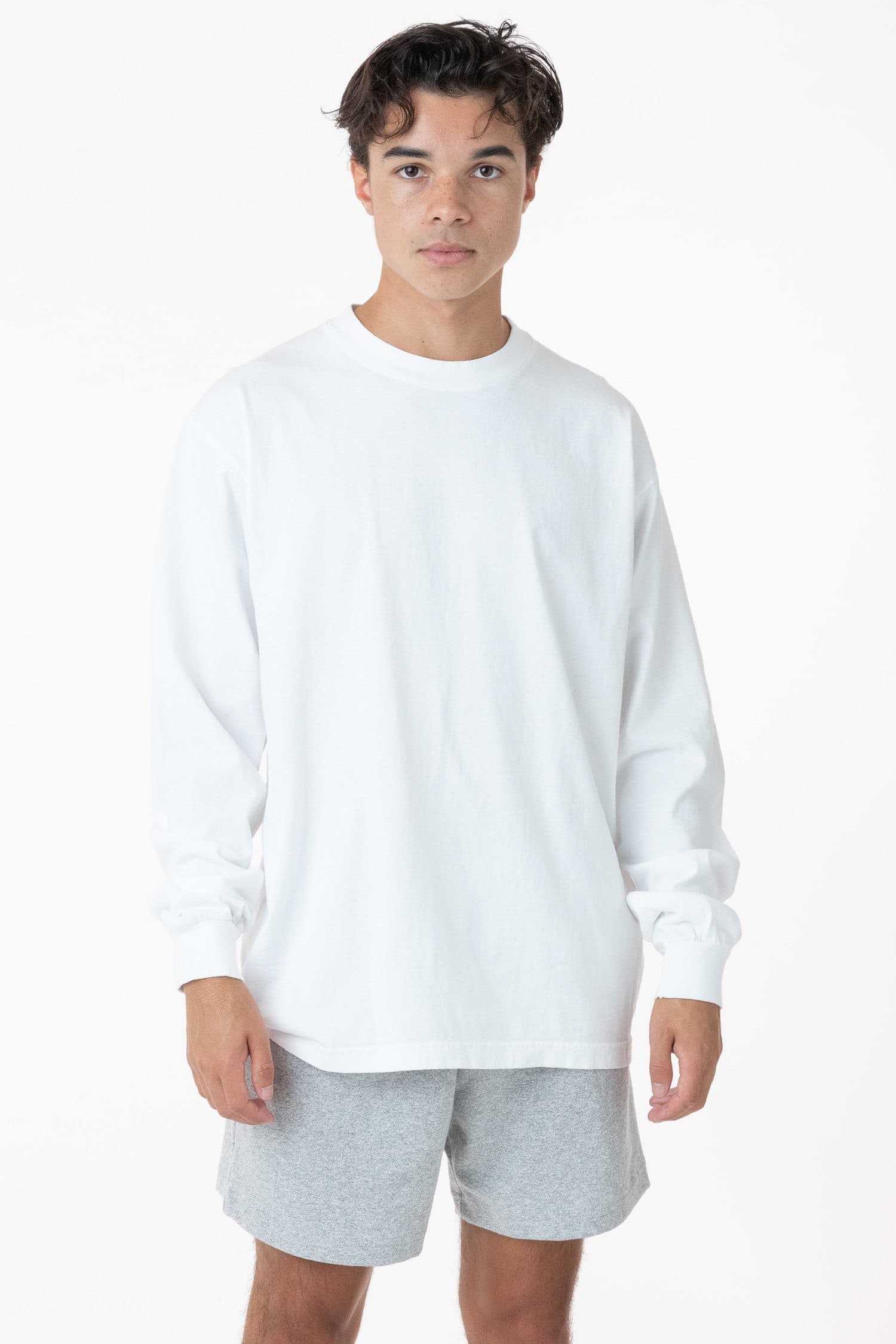 1807GD - 6.5oz Long Sleeve Garment Dye Crew Neck T-Shirt - Image 14