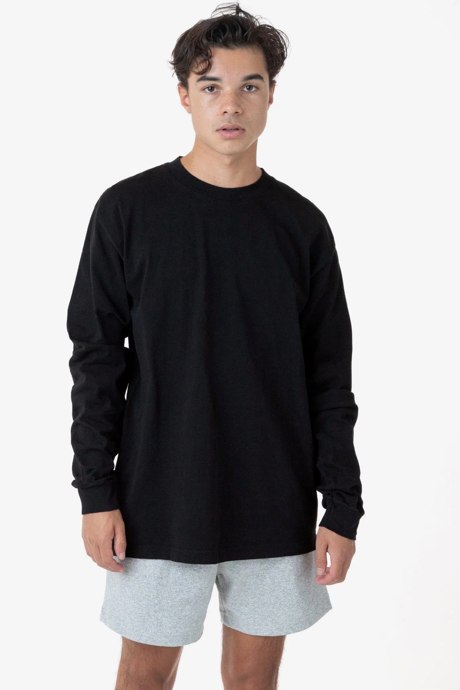 1807GD - 6.5oz Long Sleeve Garment Dye Crew Neck T-Shirt - Image 15