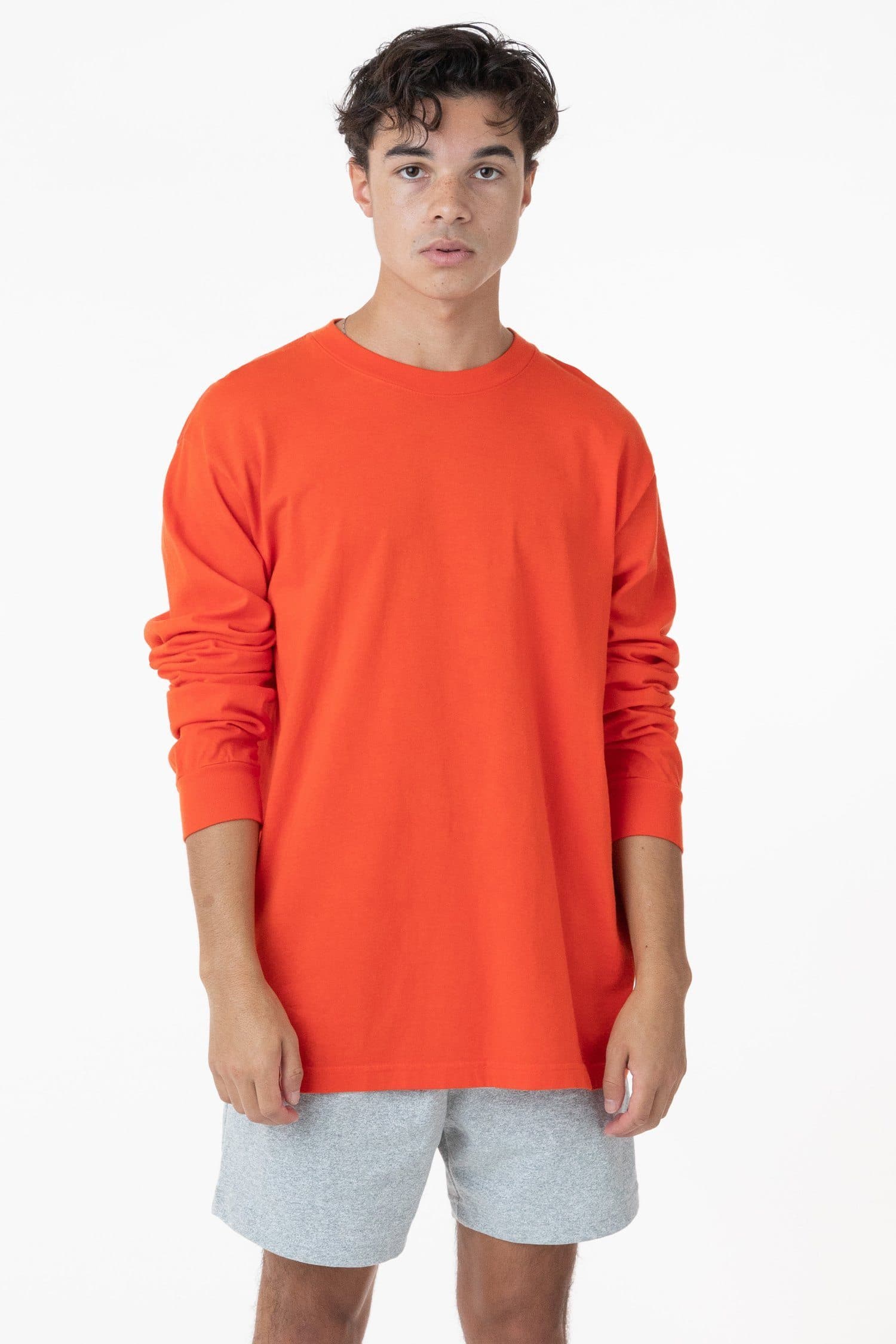 1807GD - 6.5oz Long Sleeve Garment Dye Crew Neck T-Shirt - Image 17