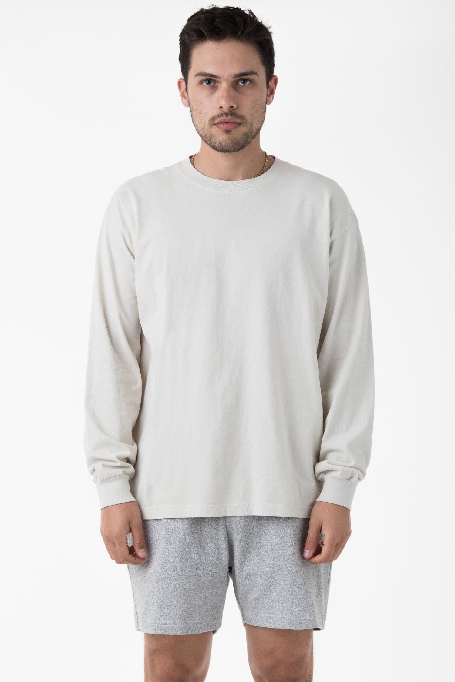 1807GD - 6.5oz Long Sleeve Garment Dye Crew Neck T-Shirt - Image 19