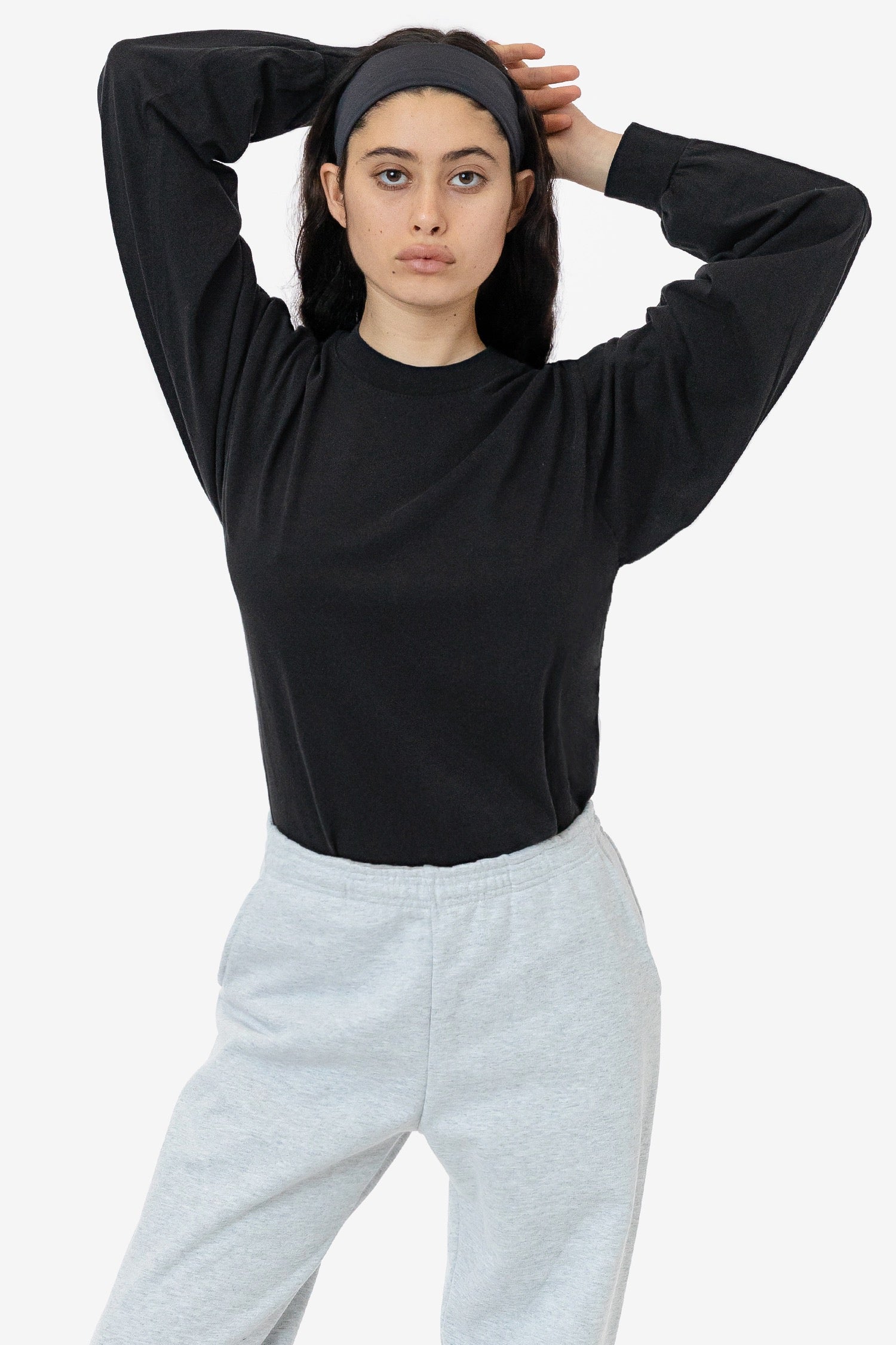 1807GD - 6.5oz Long Sleeve Garment Dye Crew Neck T-Shirt - Image 24