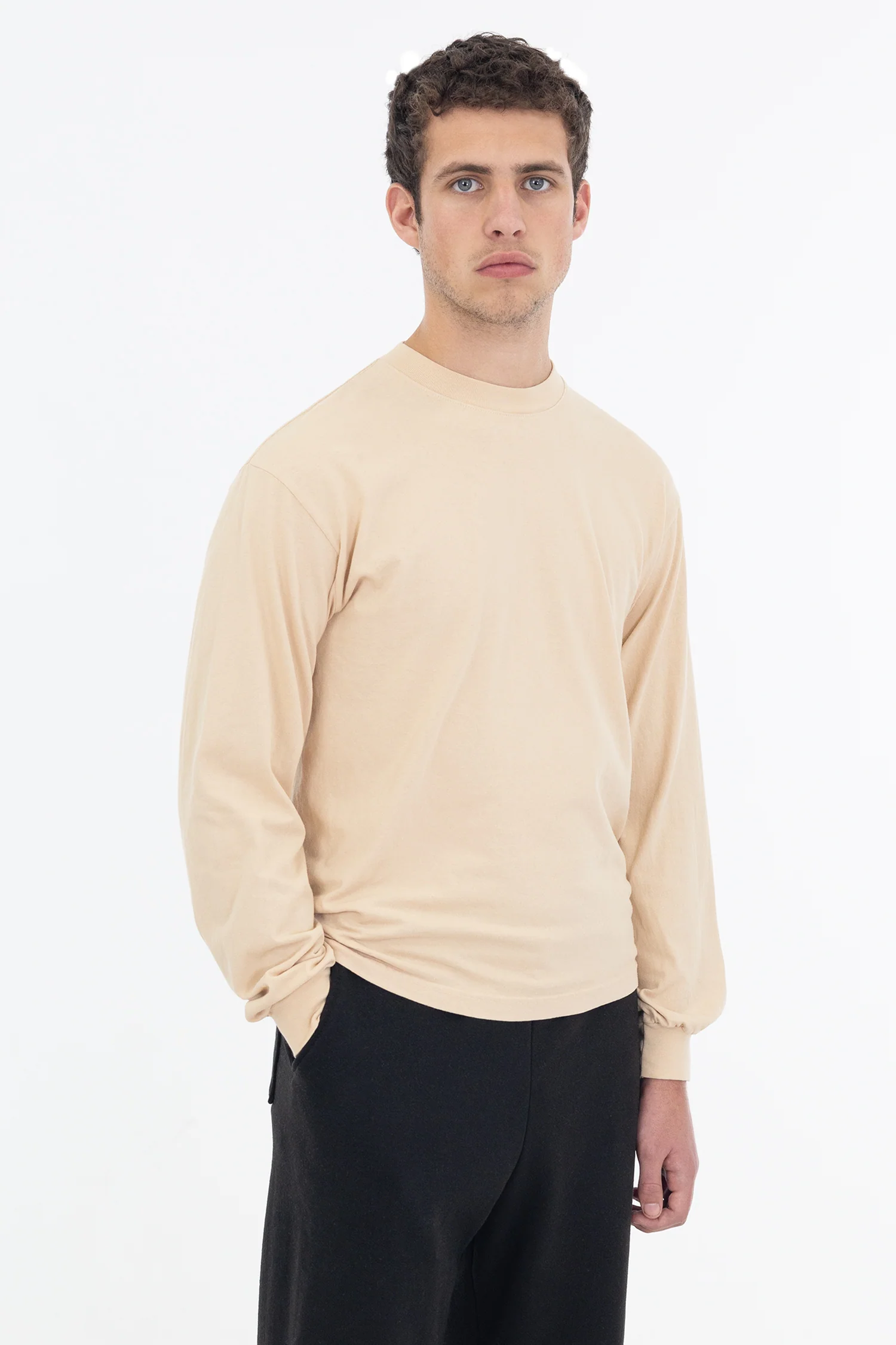 1807GD - 6.5oz Long Sleeve Garment Dye Crew Neck T-Shirt - Image 4