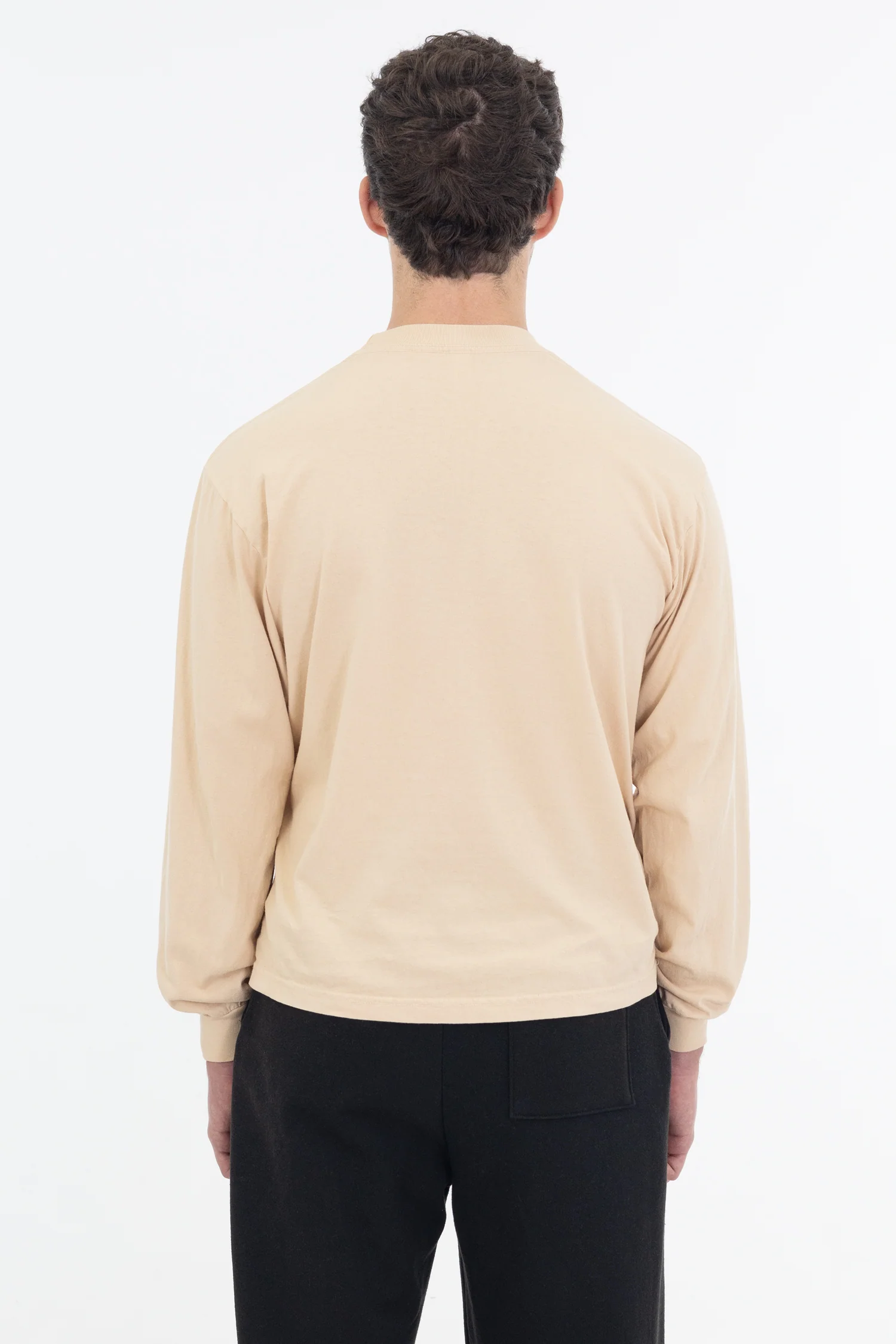 1807GD - 6.5oz Long Sleeve Garment Dye Crew Neck T-Shirt - Image 5