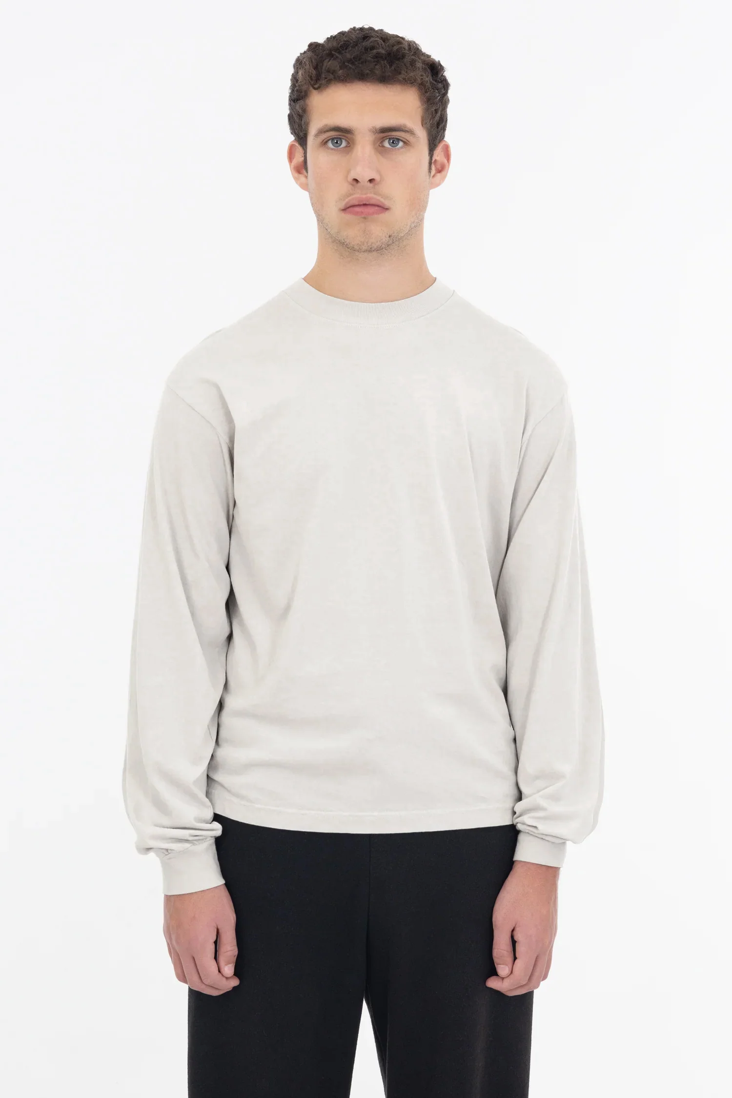 1807GD - 6.5oz Long Sleeve Garment Dye Crew Neck T-Shirt - Image 7
