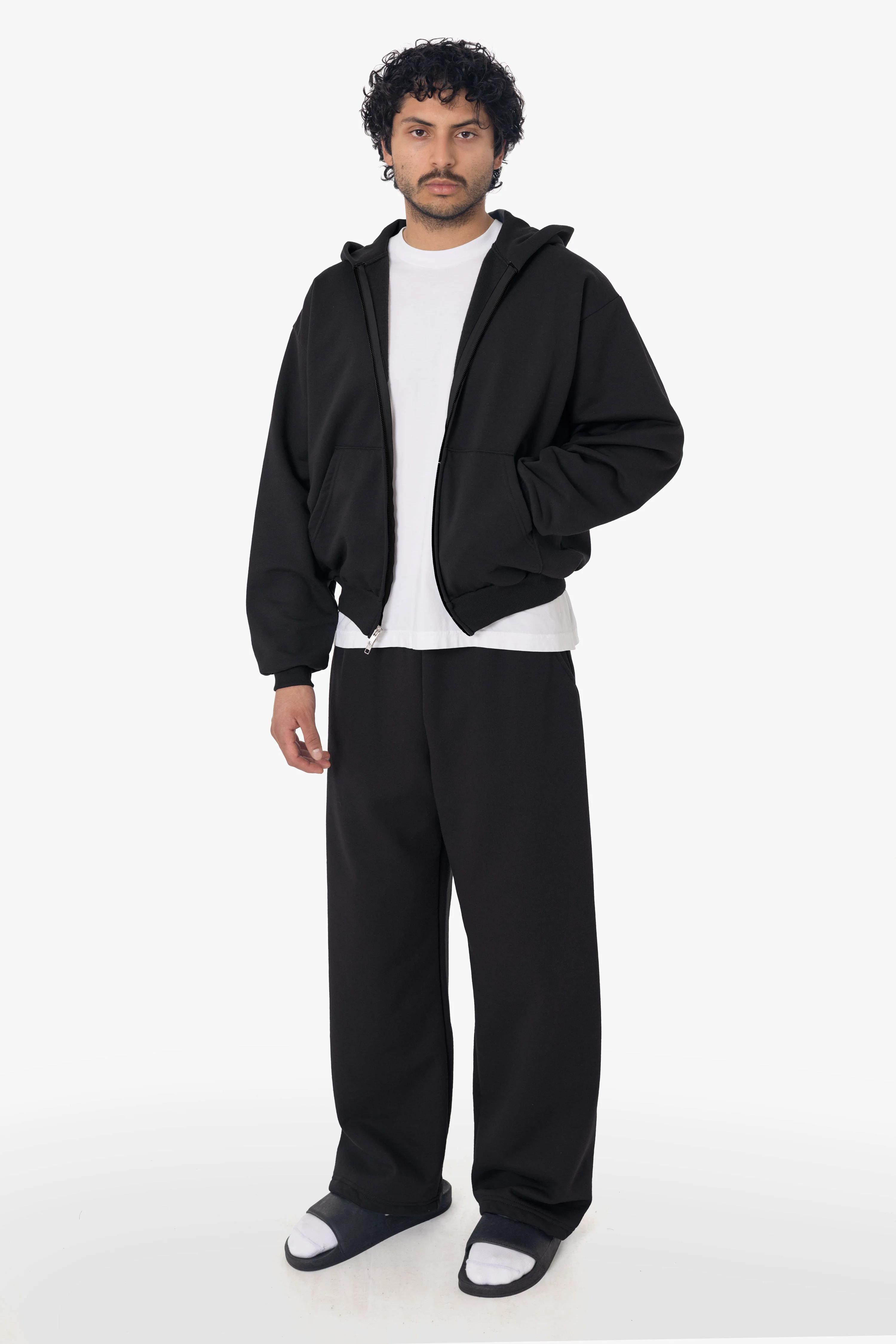 MWF10 - 10 oz. Mid-weight Poly Cotton Fleece Waist Length Zip-Up Hoodie - Image 5