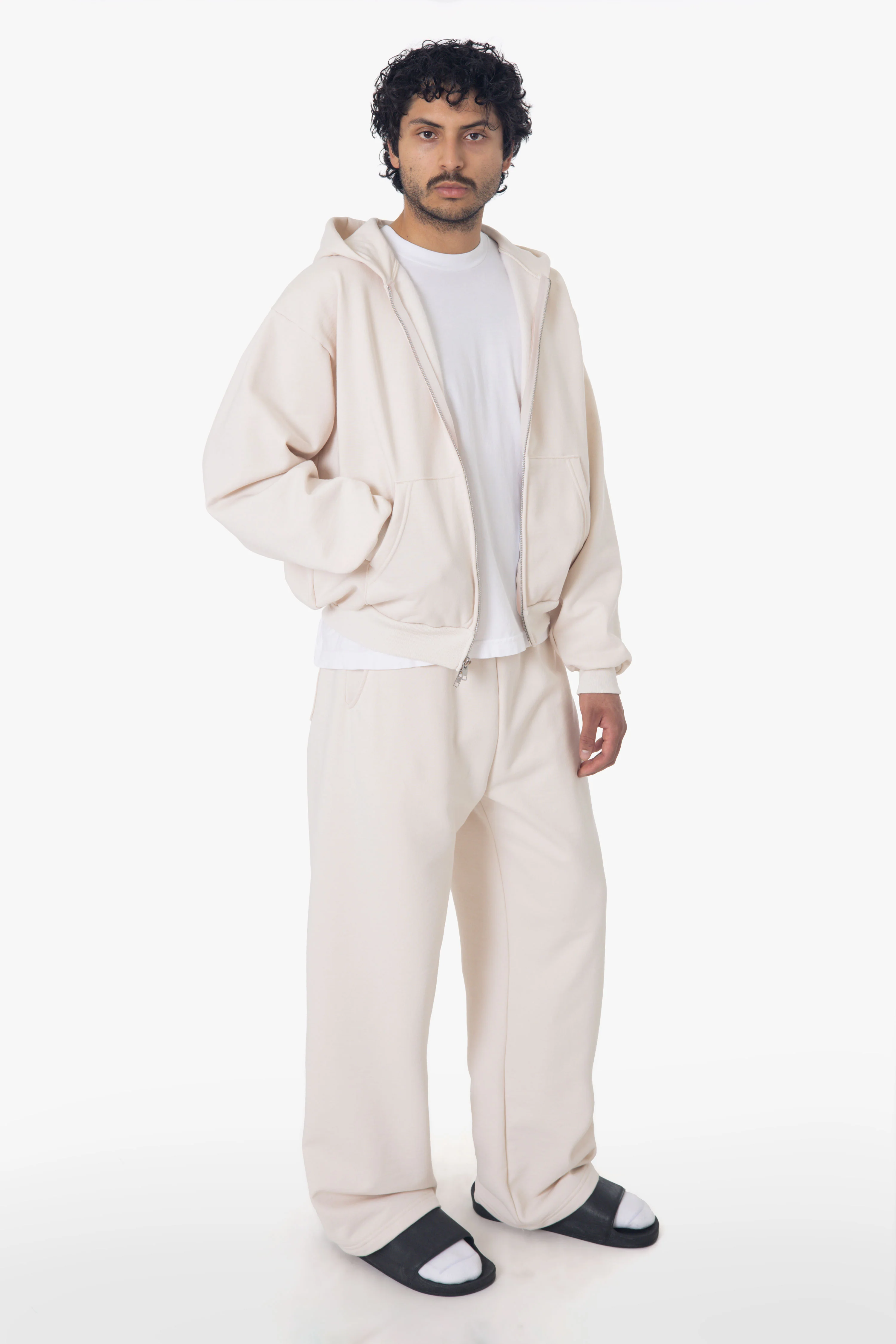 MWF10 - 10 oz. Mid-weight Poly Cotton Fleece Waist Length Zip-Up Hoodie - Image 7