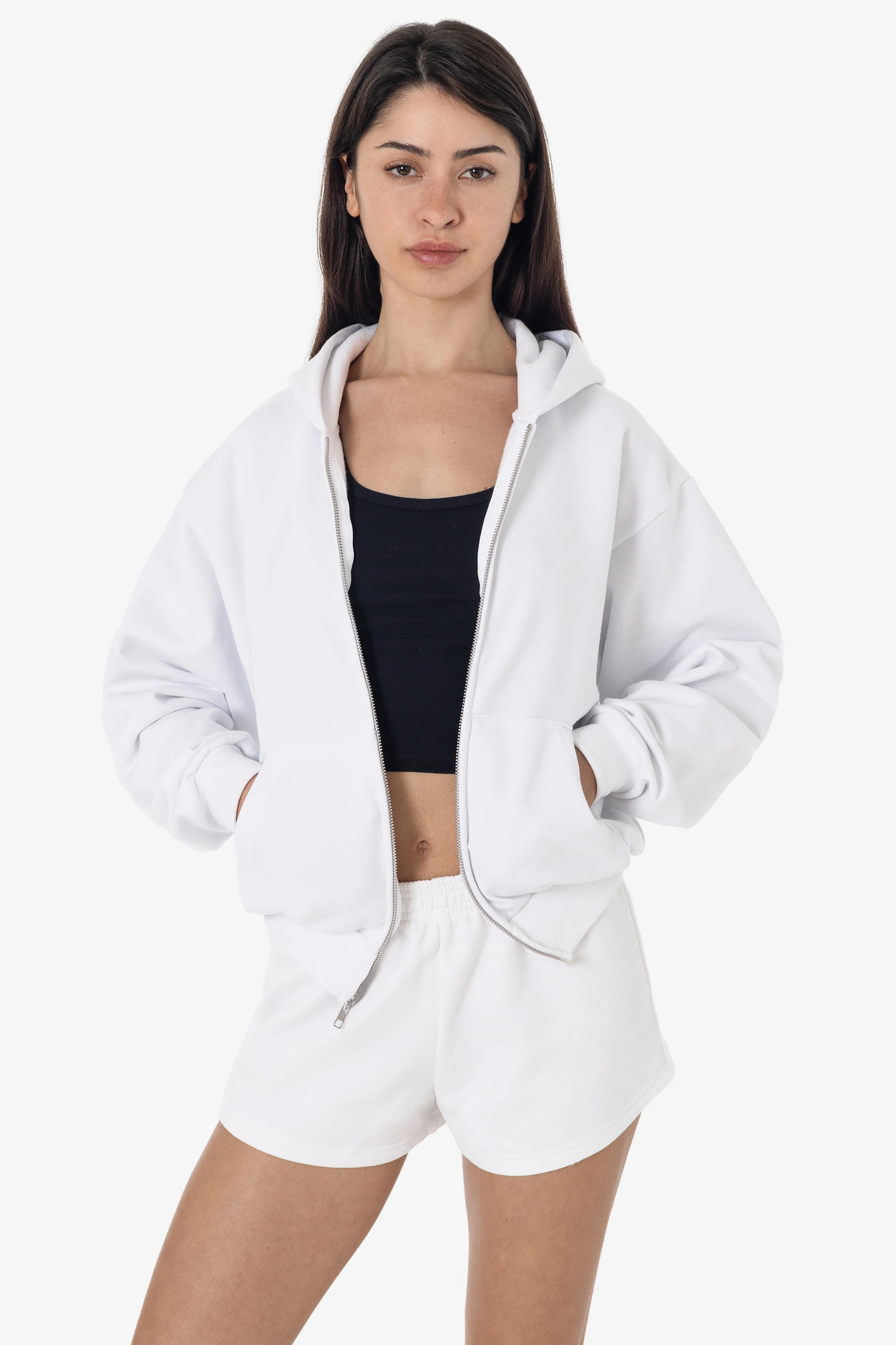 MWF10 - 10 oz. Mid-weight Poly Cotton Fleece Waist Length Zip-Up Hoodie - Image 8