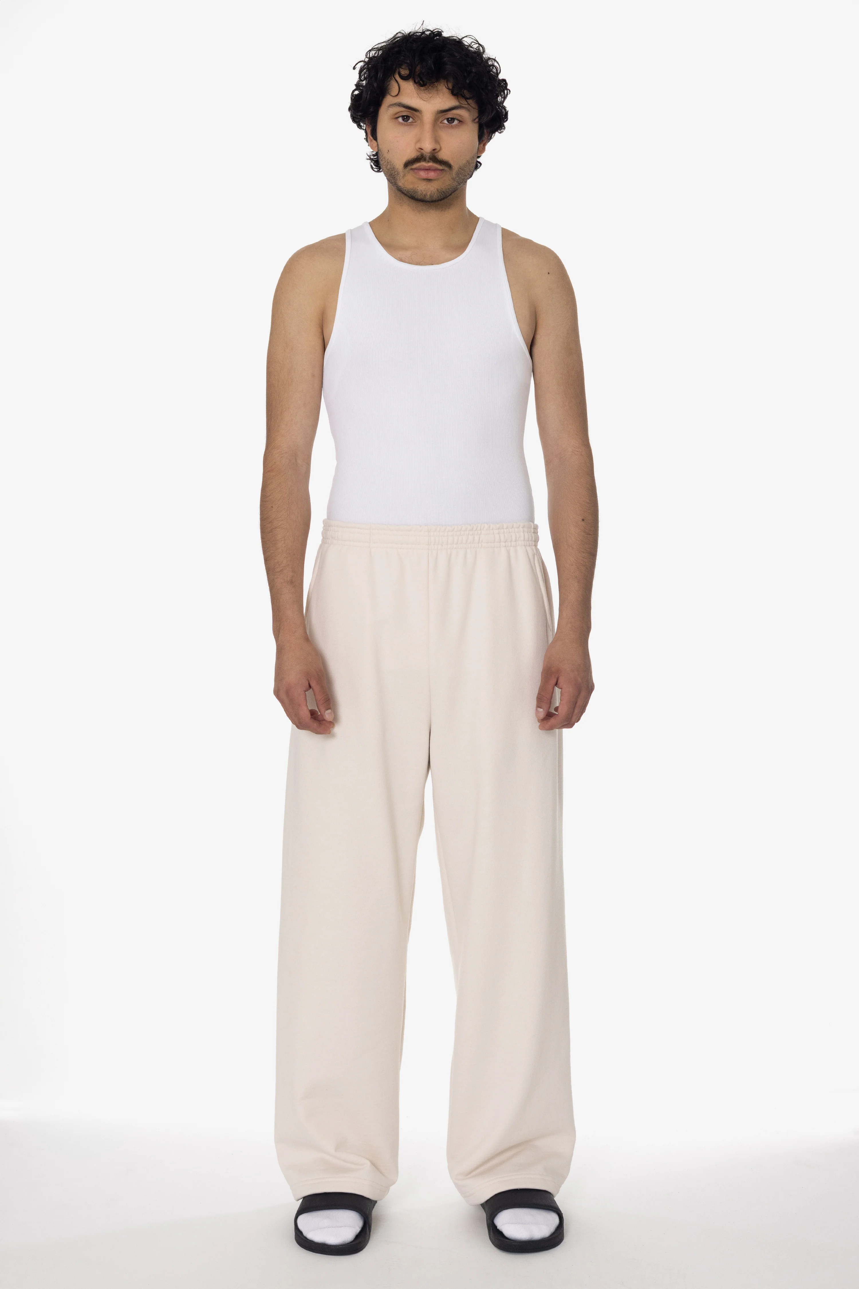 MWF1045 - 10 oz. Mid-Weight Poly Cotton Fleece Wide Open Bottom Sweatpant - Image 13