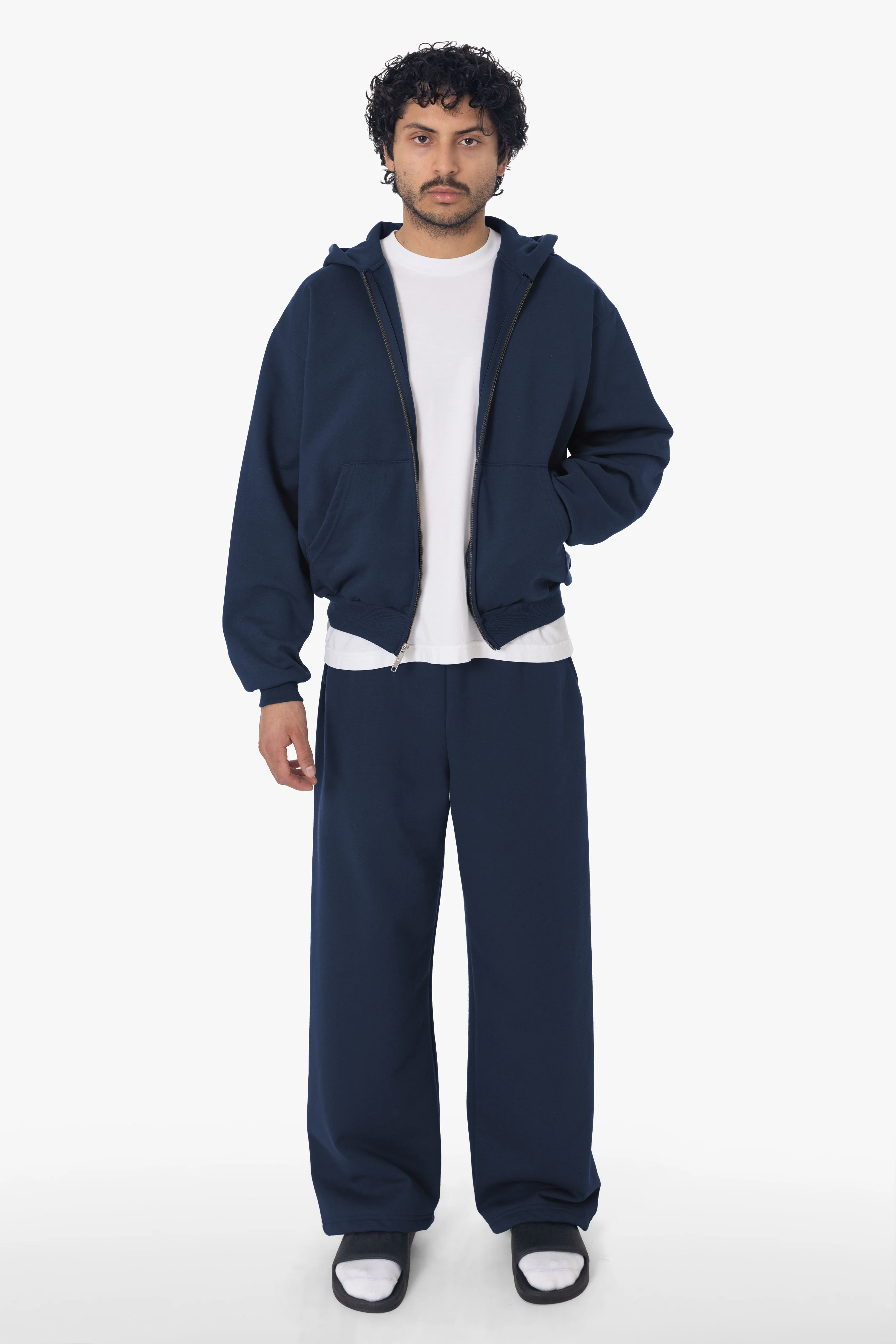 MWF1045 - 10 oz. Mid-Weight Poly Cotton Fleece Wide Open Bottom Sweatpant - Image 23