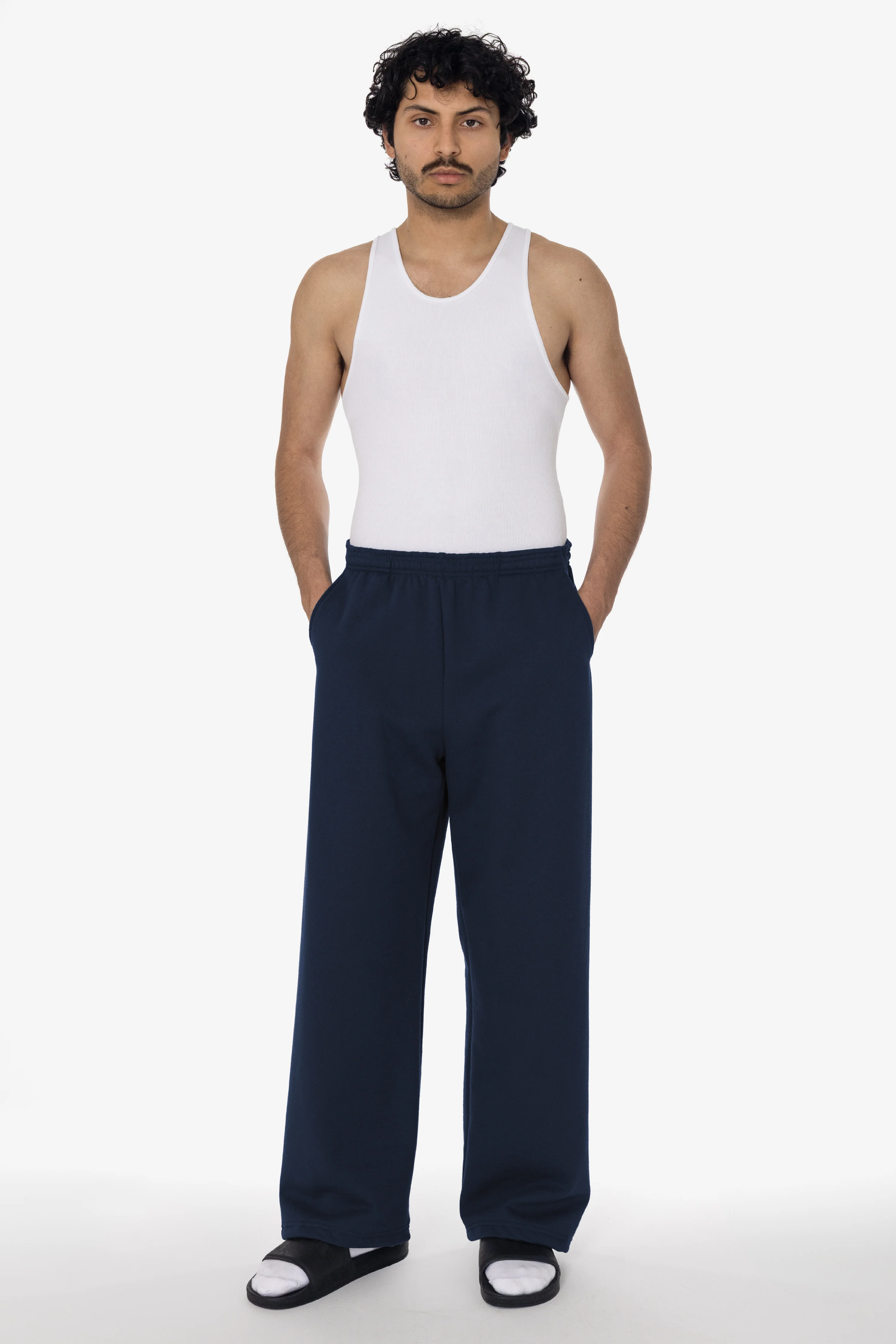 MWF1045 - 10 oz. Mid-Weight Poly Cotton Fleece Wide Open Bottom Sweatpant - Image 24