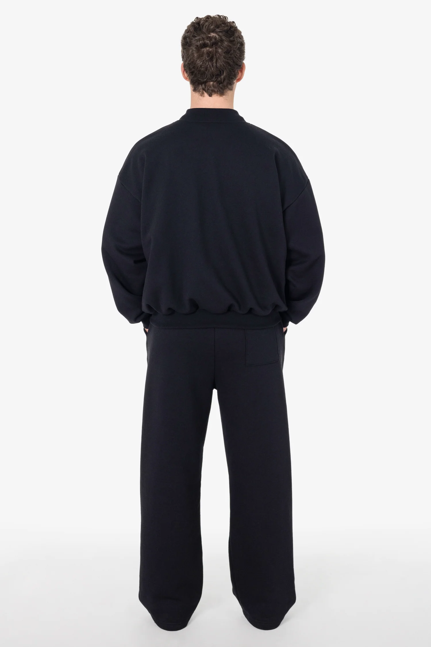 MWF1045 - 10 oz. Mid-Weight Poly Cotton Fleece Wide Open Bottom Sweatpant - Image 3
